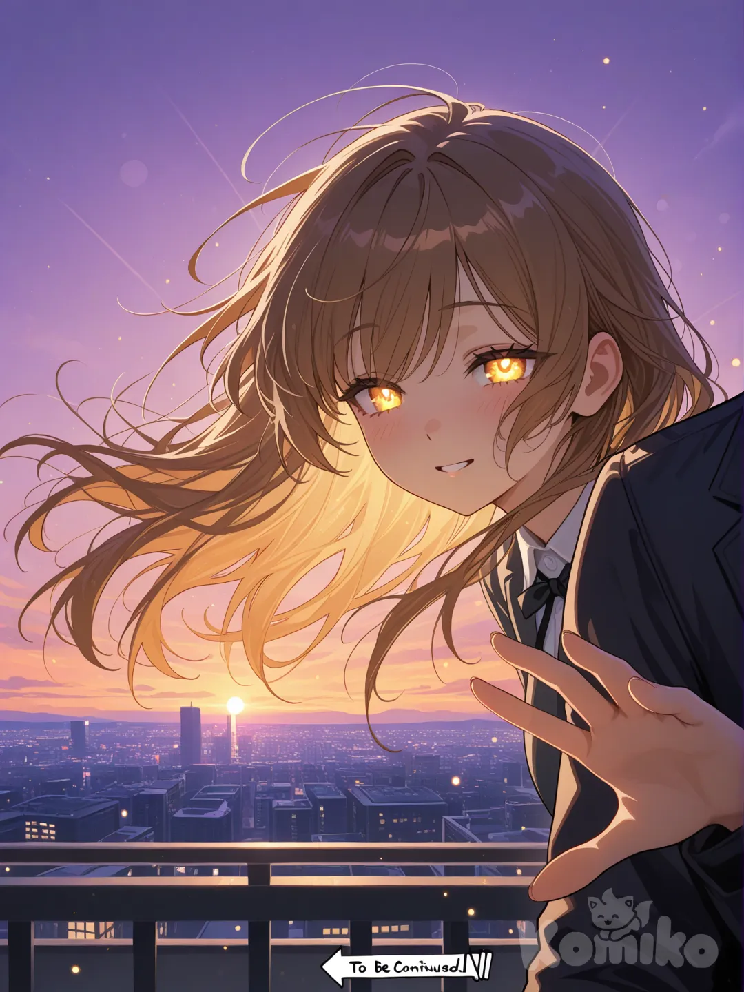 Les yeux plein d'espoir 