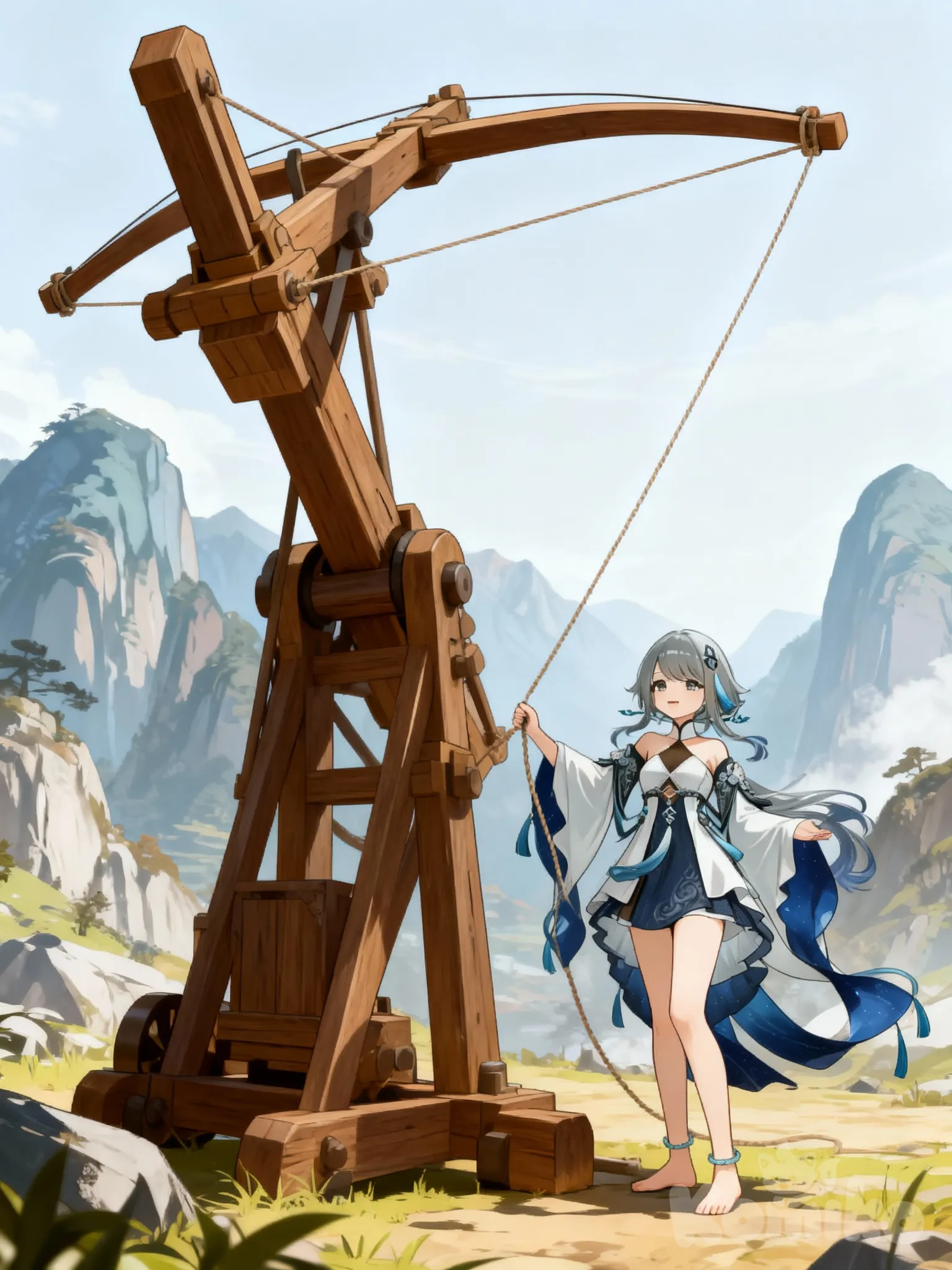 Guizhong working on a prototype