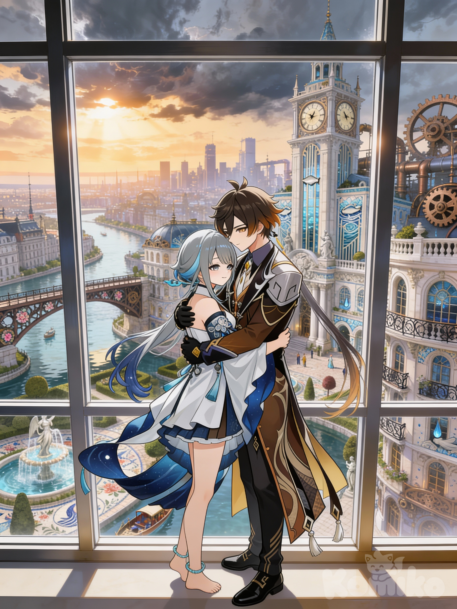 Their love escaped to Fontaine