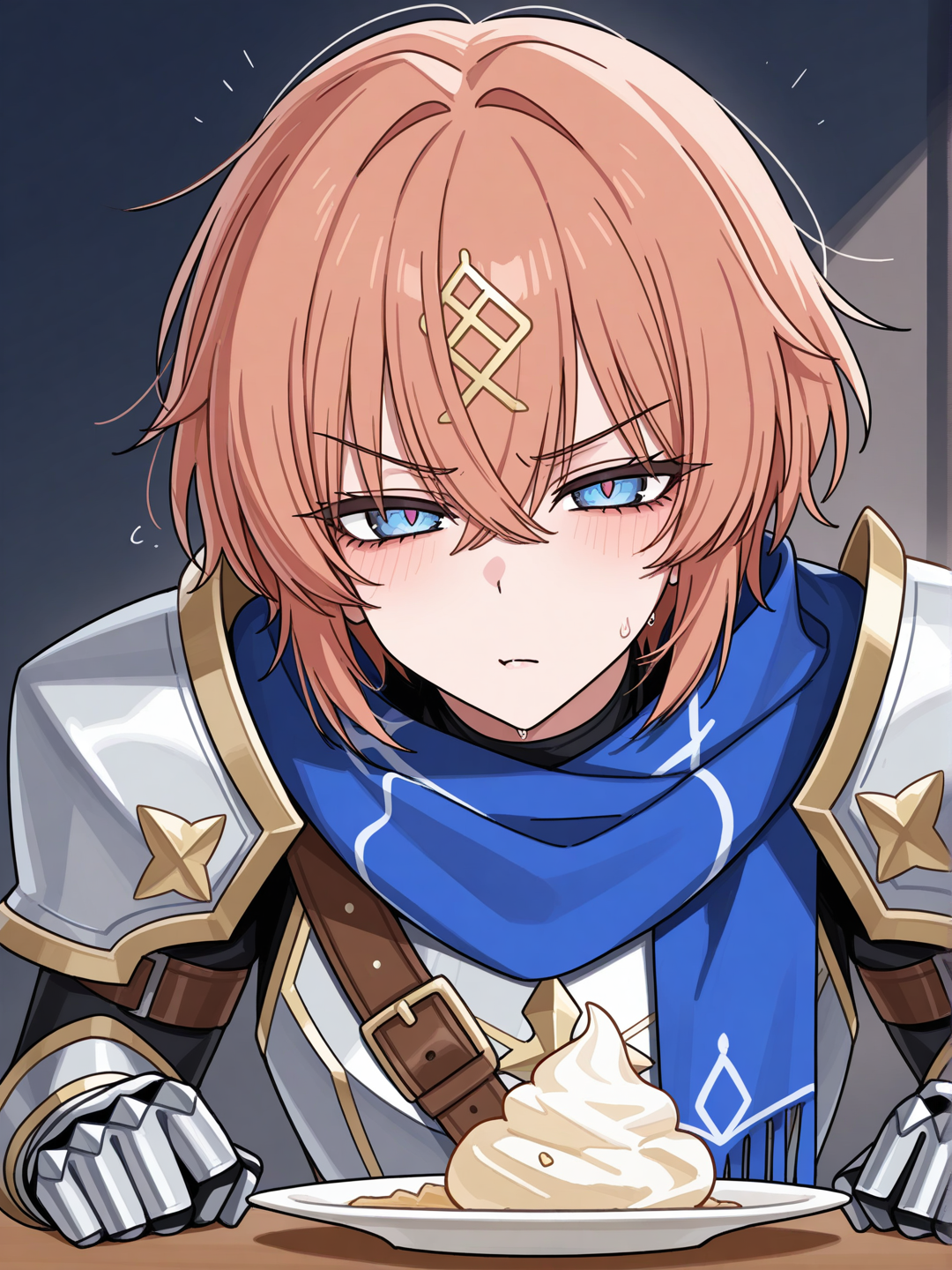 [toon-shaded-style] Seraphine is a small but fiercely determined guinea pig with soft cream-and-brown fur, accented by a distinctive white crest on her forehead. Her eyes are large, teal, and full of emotion—shifting from innocent curiosity to fiery courage when danger arises. Her armor is custom-crafted for her small frame: a polished silver chestplate with gold trim, lightweight shoulder guards, and leather straps that allow agile movement. She carries a tiny but sharp knight’s sword forged from “Moonsteel,” glowing faintly when she’s in danger. A blue scarf wraps around her neck, fluttering dramatically during action scenes and symbolizing her family lineage.

Personality:
Brave, kind-hearted, and stubbornly optimistic. Seraphine always tries to protect others, even when the odds are impossible. She has a deep sense of justice and a natural talent for strategy, despite being small compared to other warriors. Her compassion is her greatest strength—she believes even the fiercest enemies can be understood.