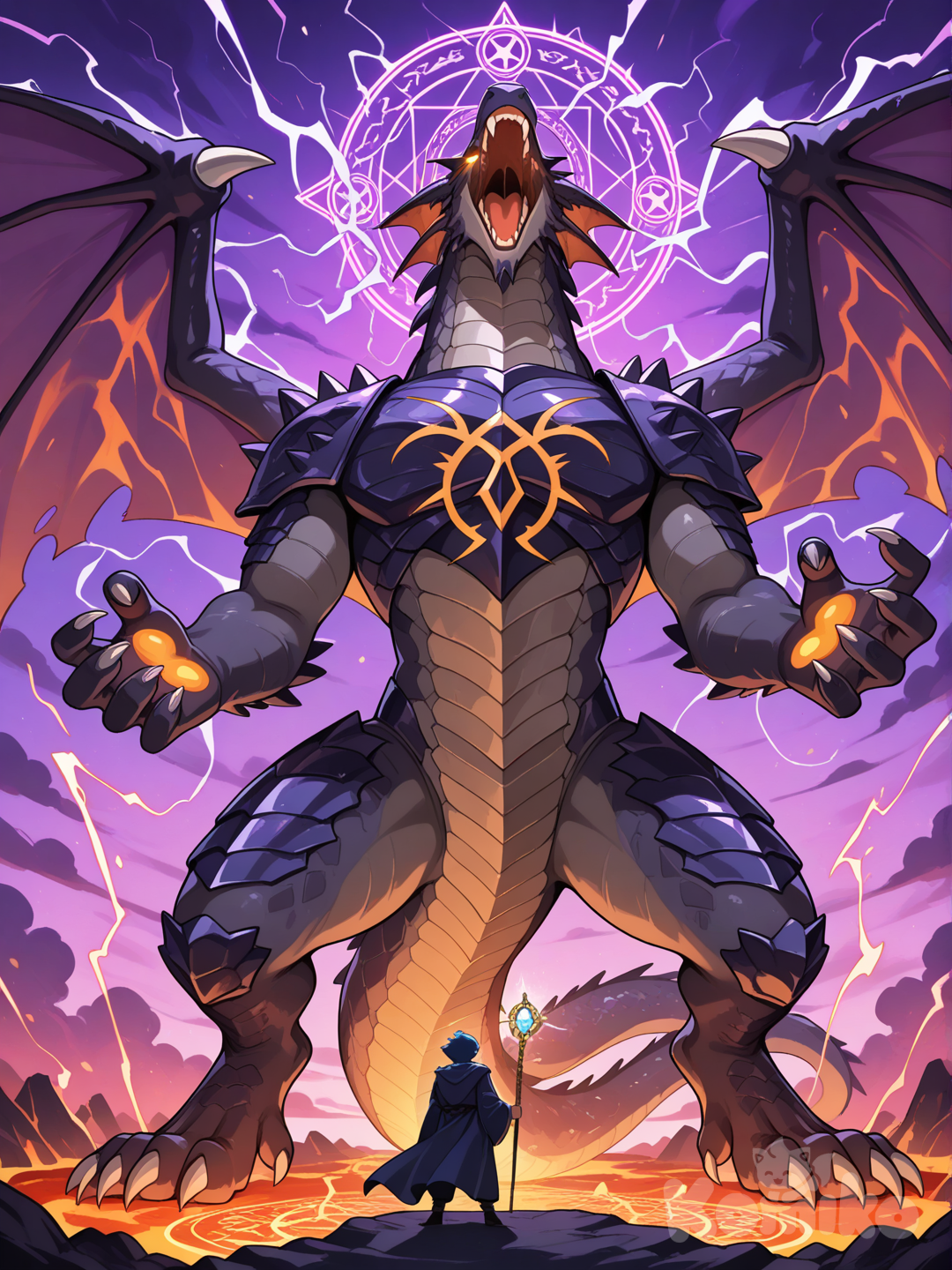 Wizard vs The dragon