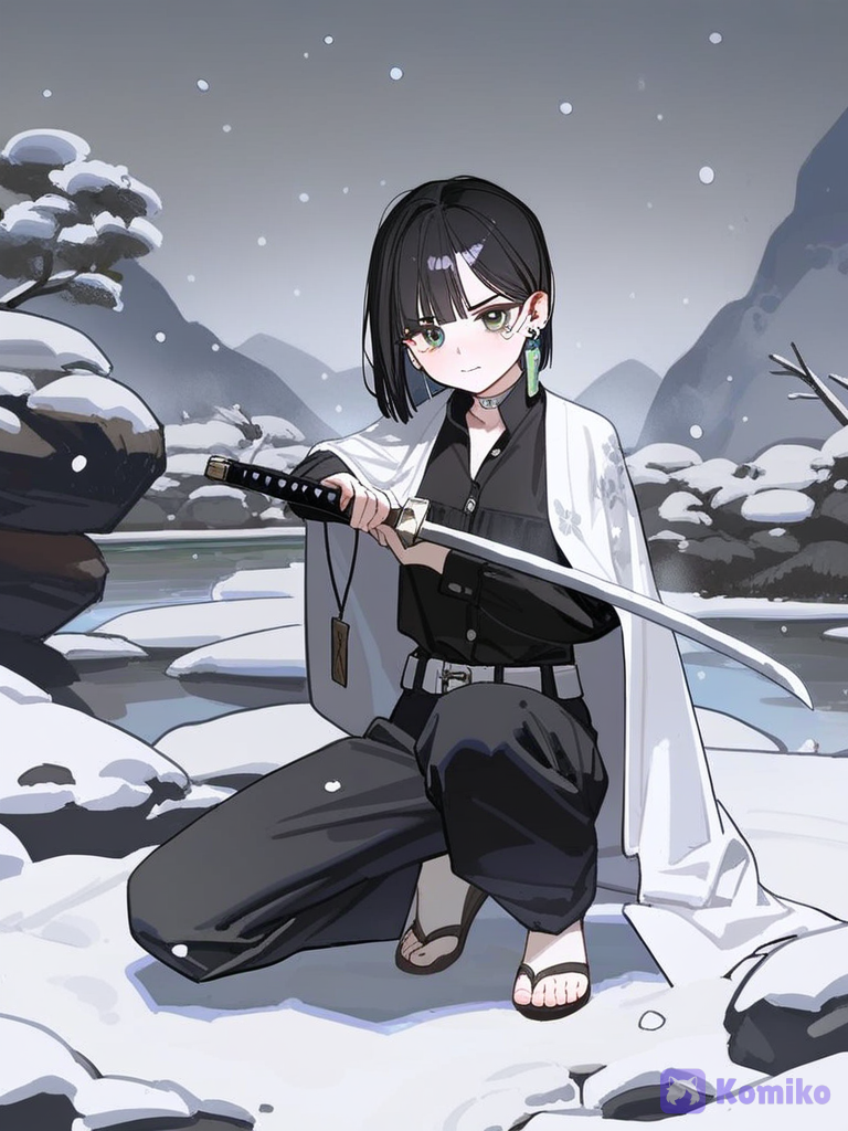 [lacquered-illustration-style], 1girl, @haruka-haruka-iggT, crying, snowy