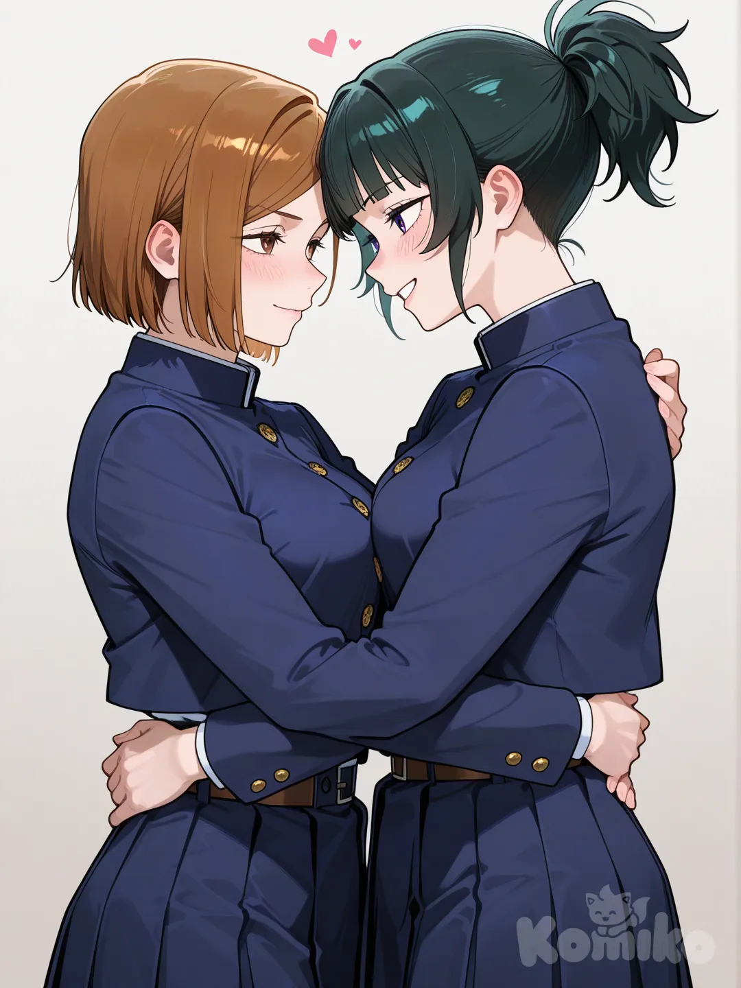Nobara kugisaki abraza a maki zenin