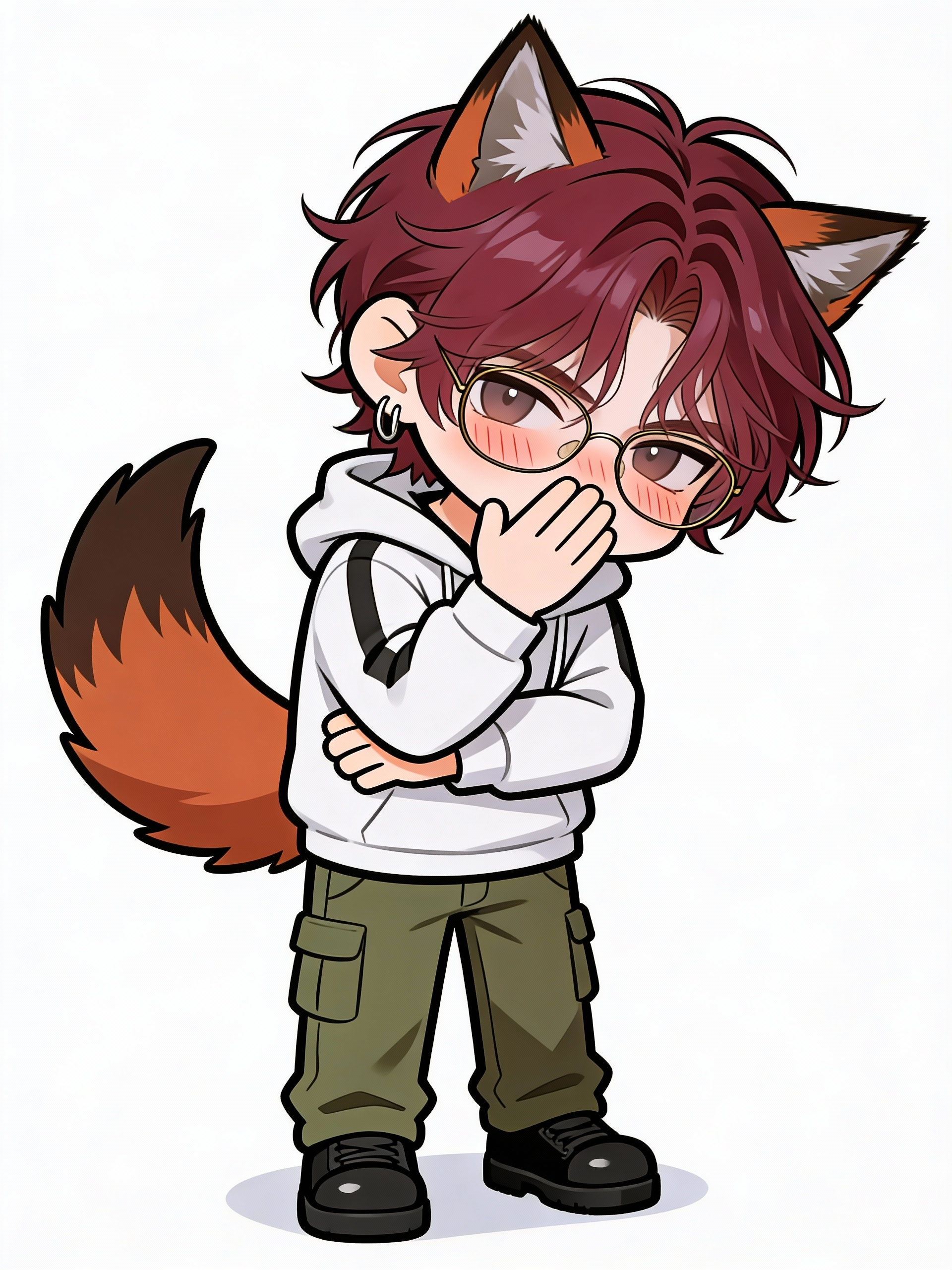 Chibi Mikhail Blushing