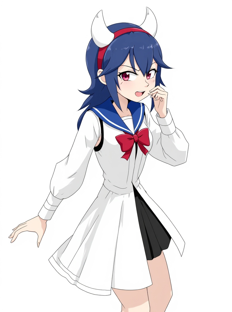 1, 851099_jinusenpai_bowser-lucina (1), single character, full body, looking at viewer, anime style, simple background, white background