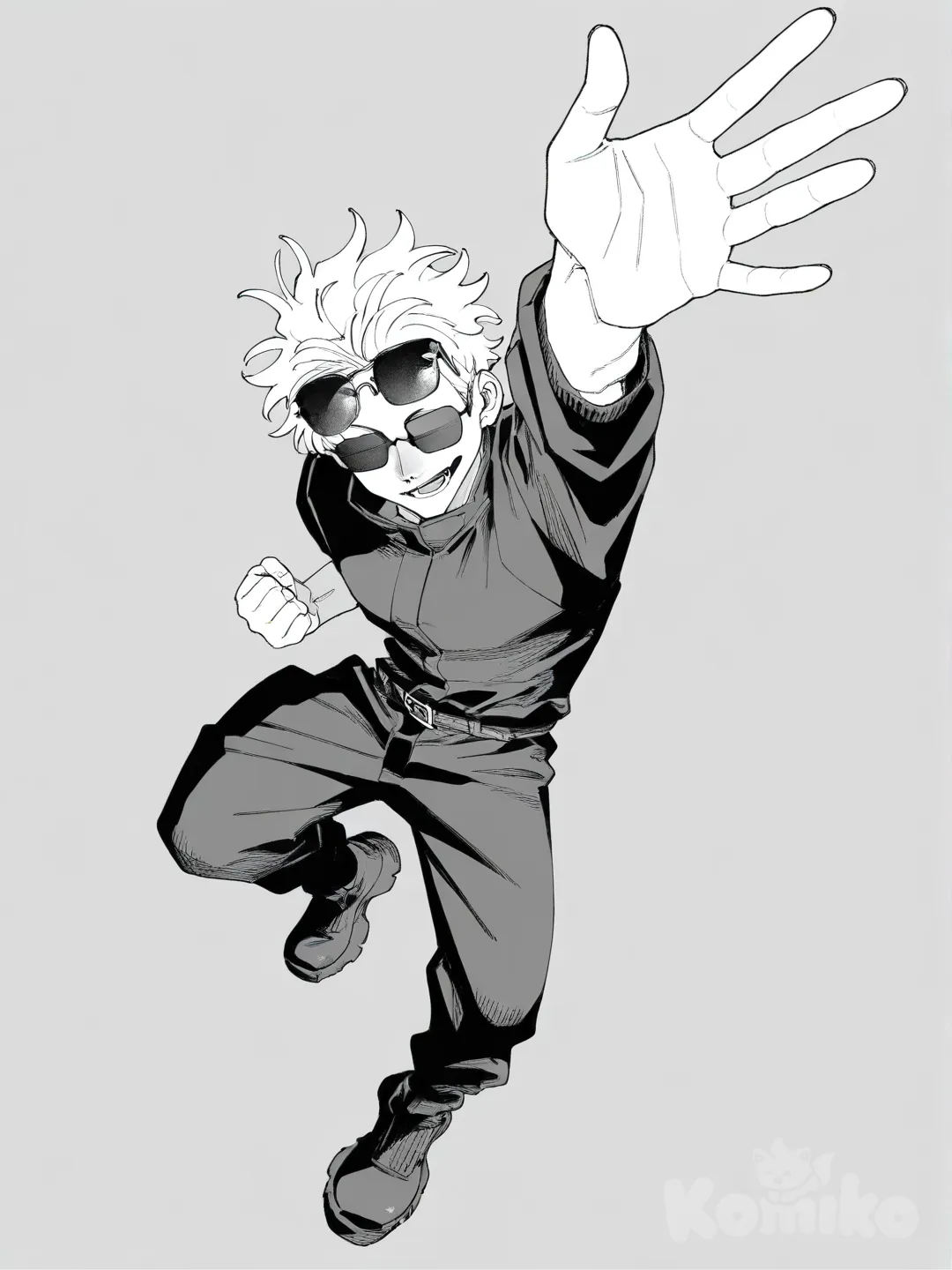 @Gojou_Satoru, [grayscale-manga-style]