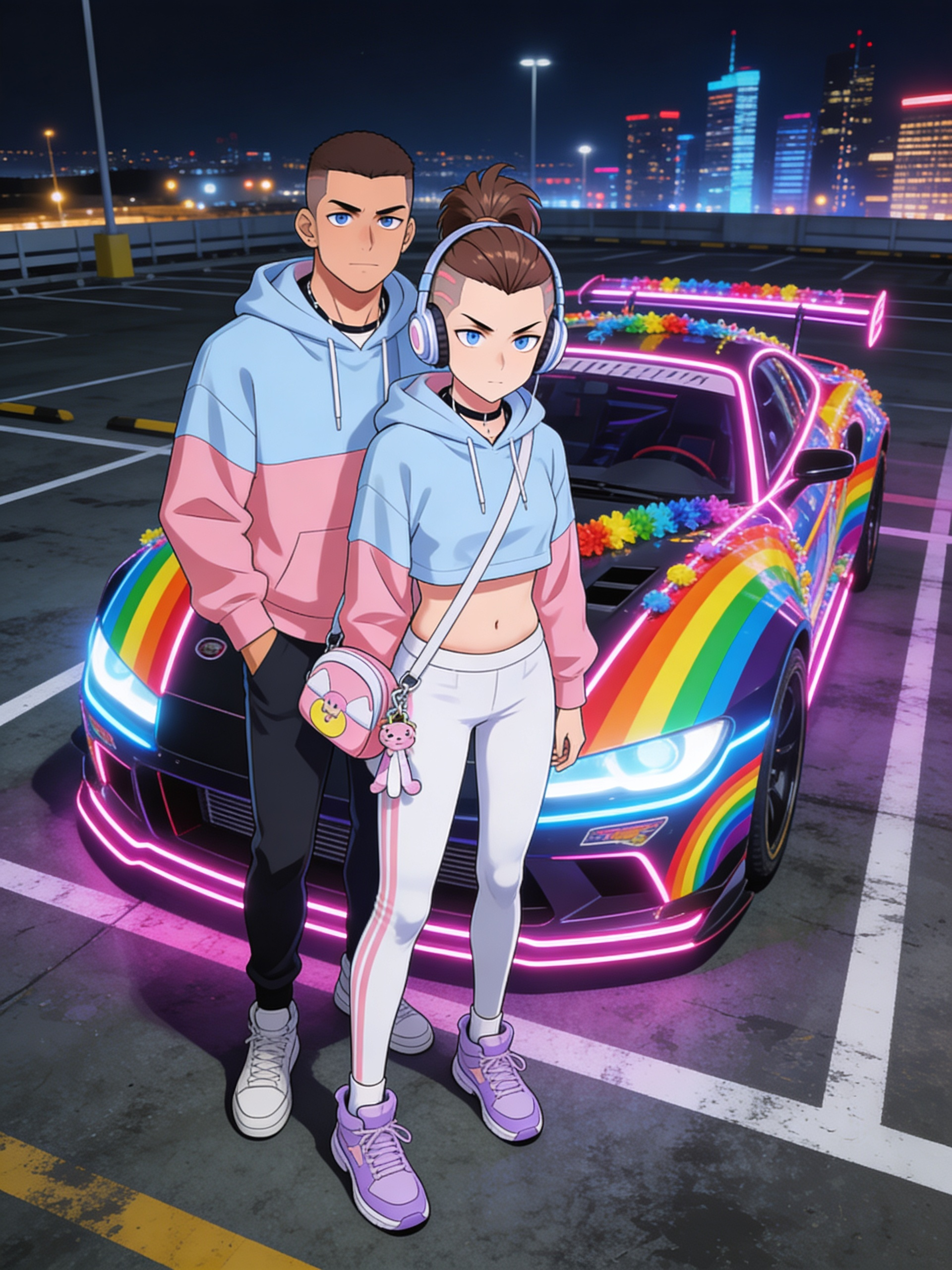 Hikaru y otro admirador.
