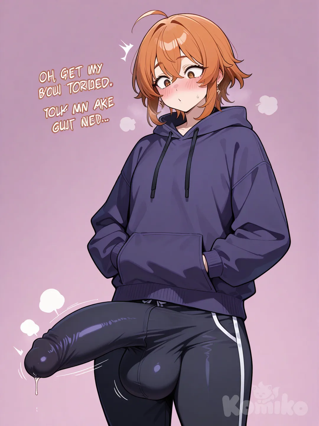 futanari with a surprise erection 