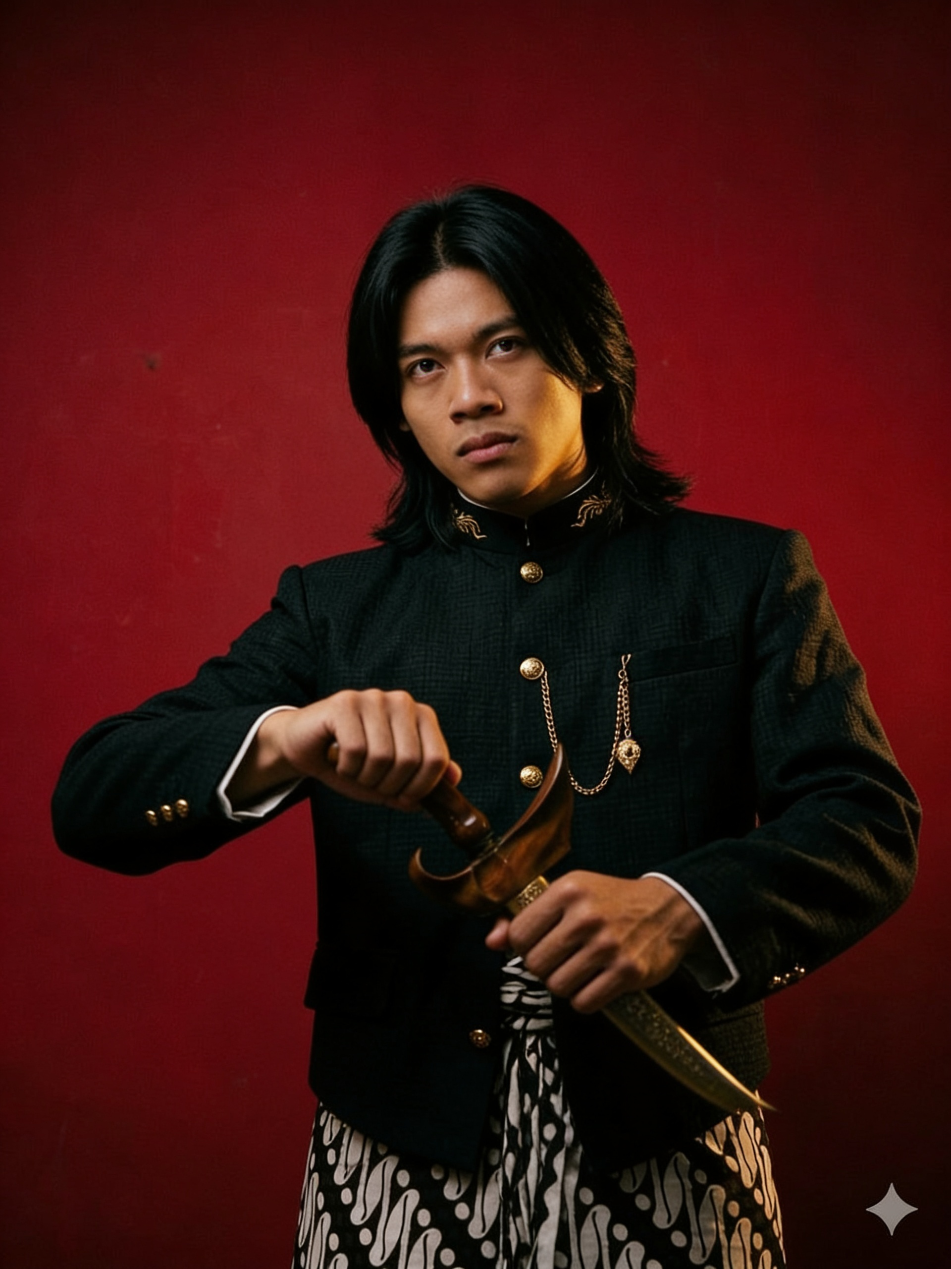 Pria Kalem Berbincang AI Song generator