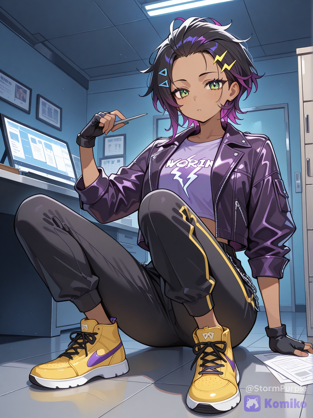 funky hairstyle