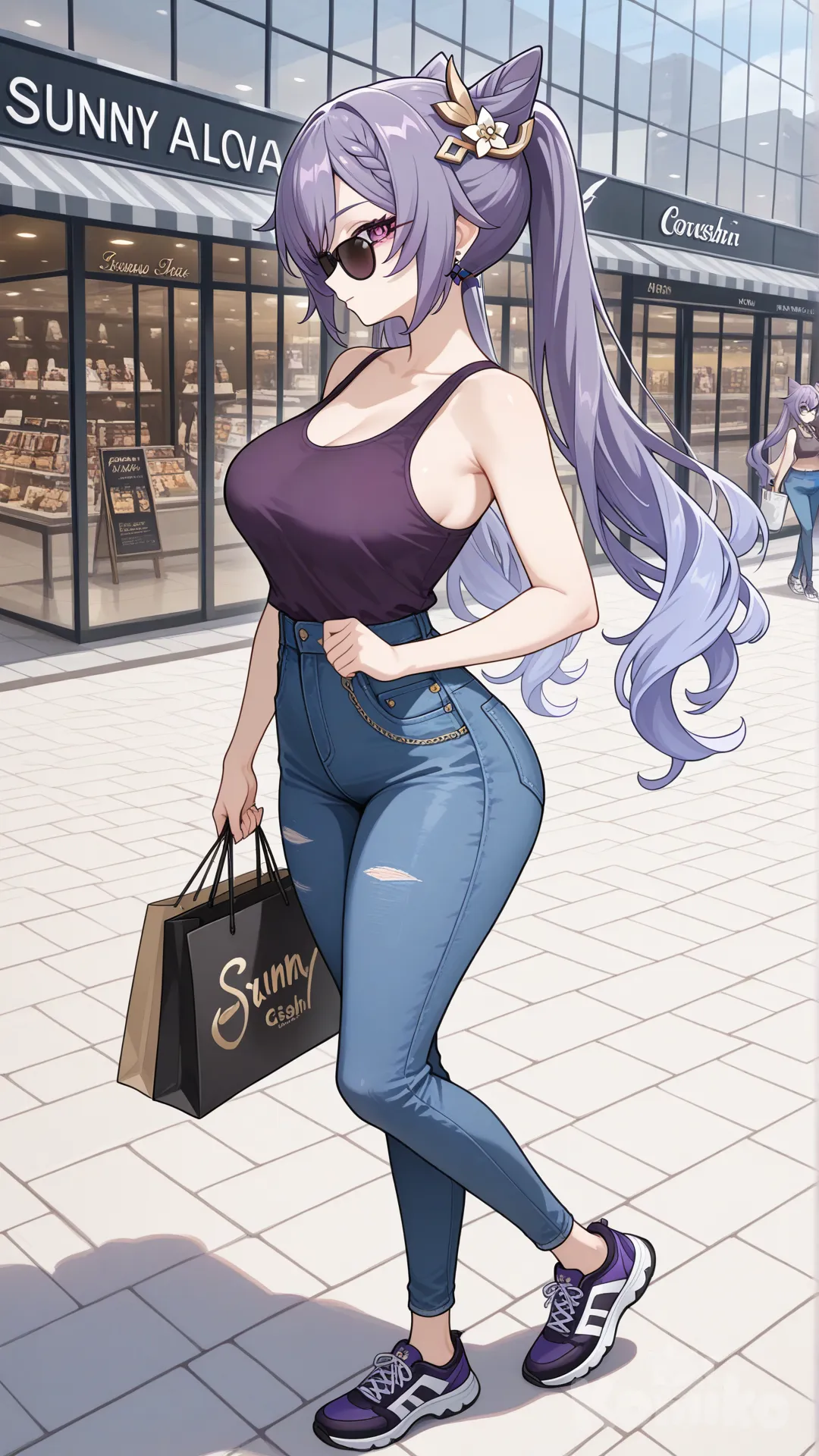 in the shopping mall