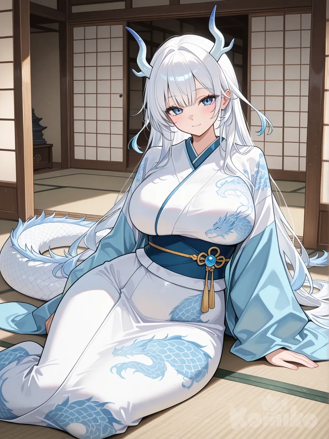 Dragon princess on a relaxing day