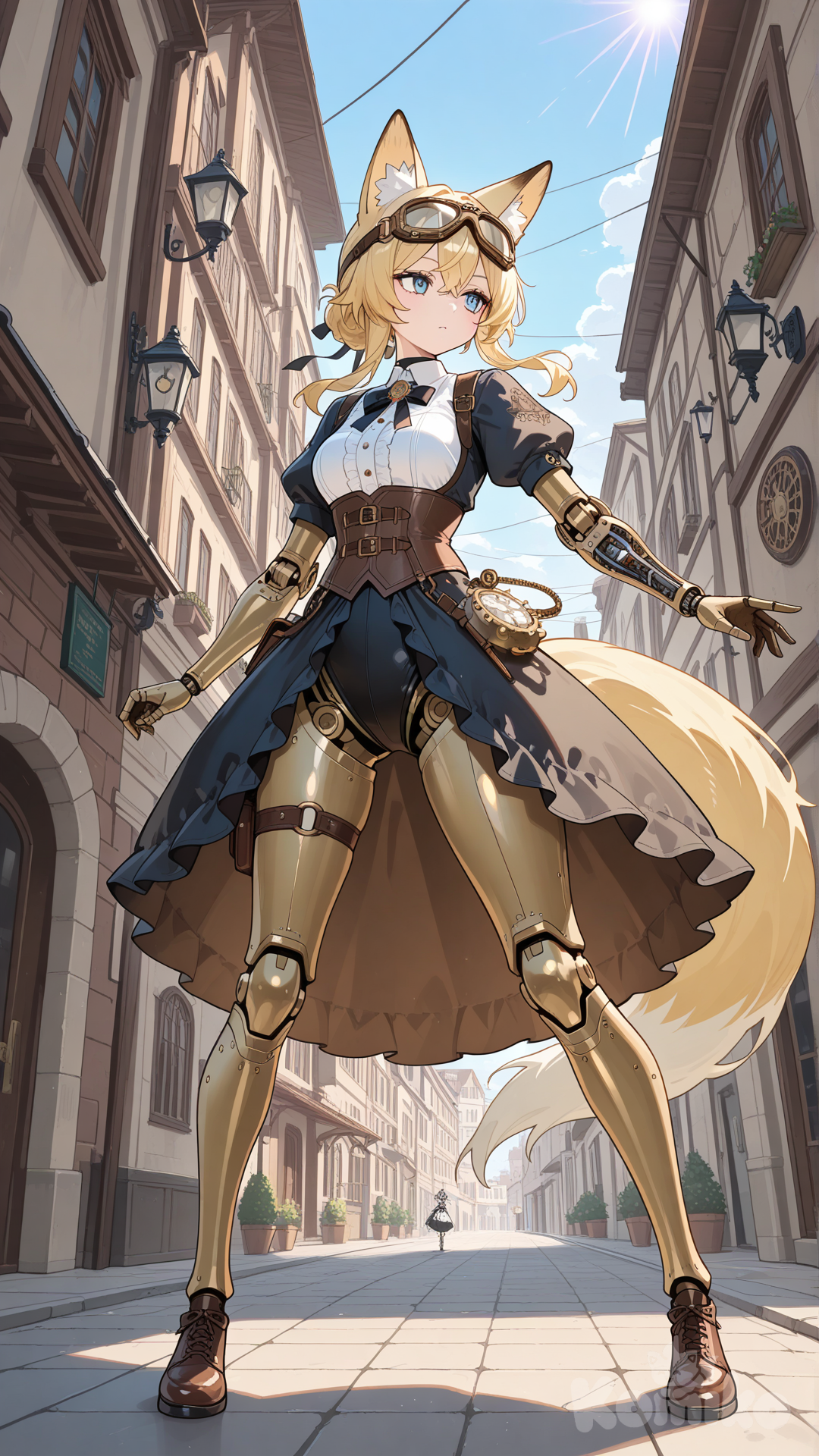 Steampunk foxie lady