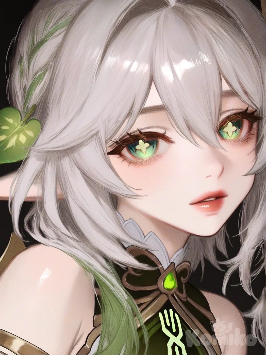 @Nahida_(Genshin_Impact), [semi-realistic-portrait-style]