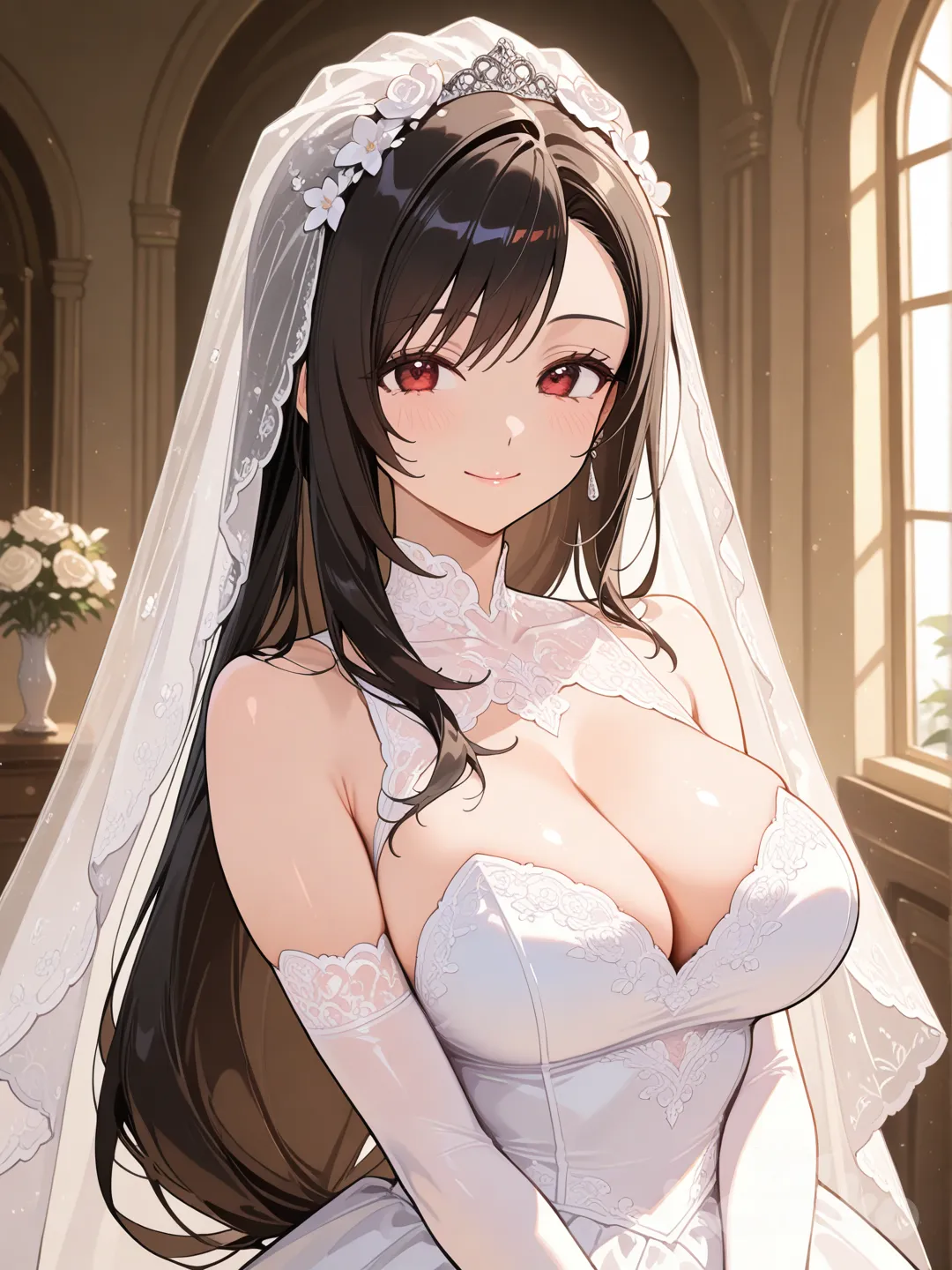 @Tifa_Lockhart в свадебном платье