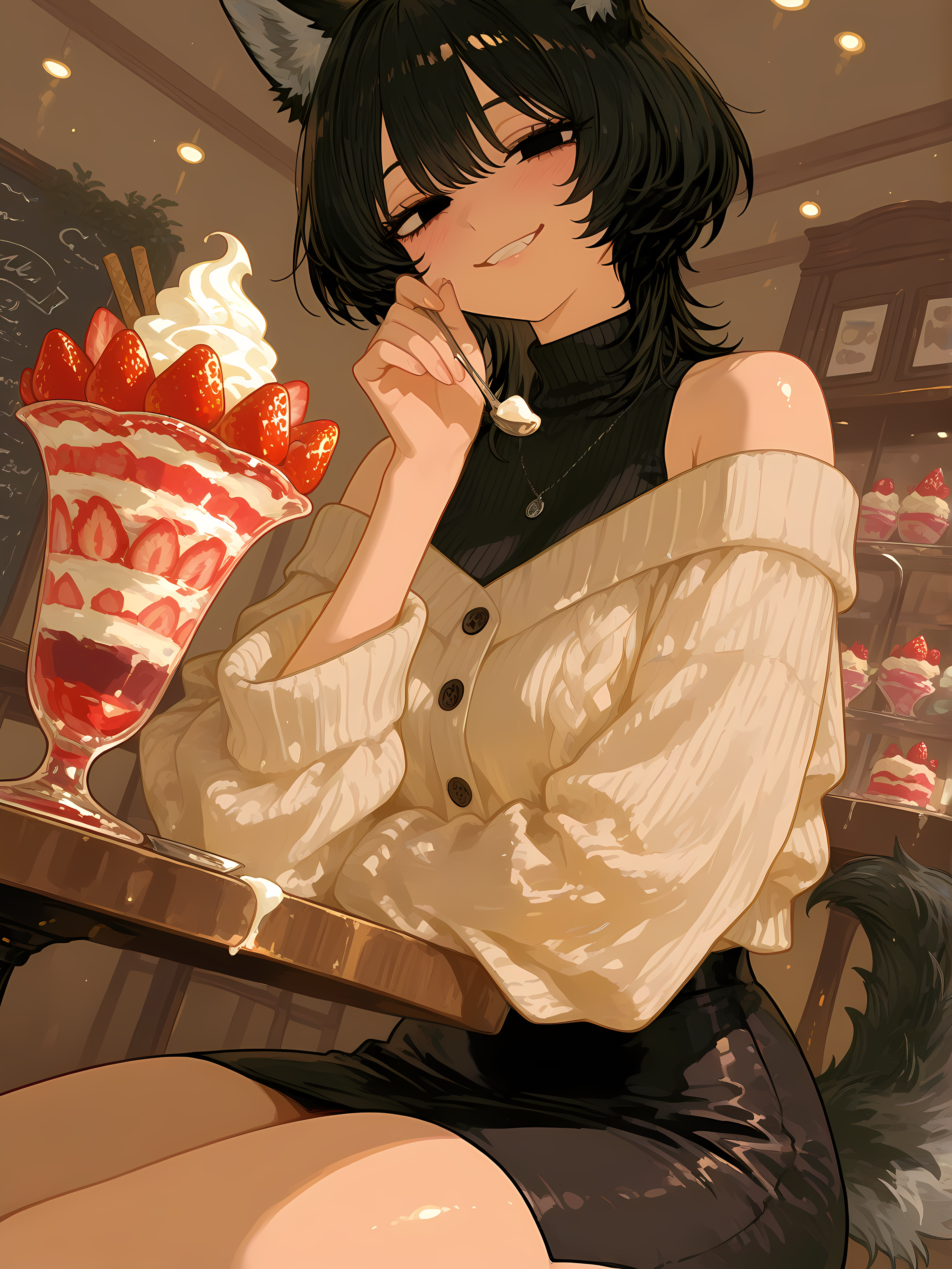 “mm… open up… say ahhh~”