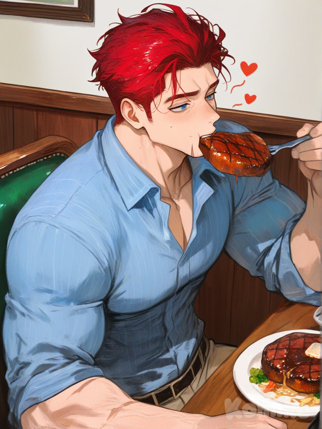 Taking him out to eat!!||valentines bot!!