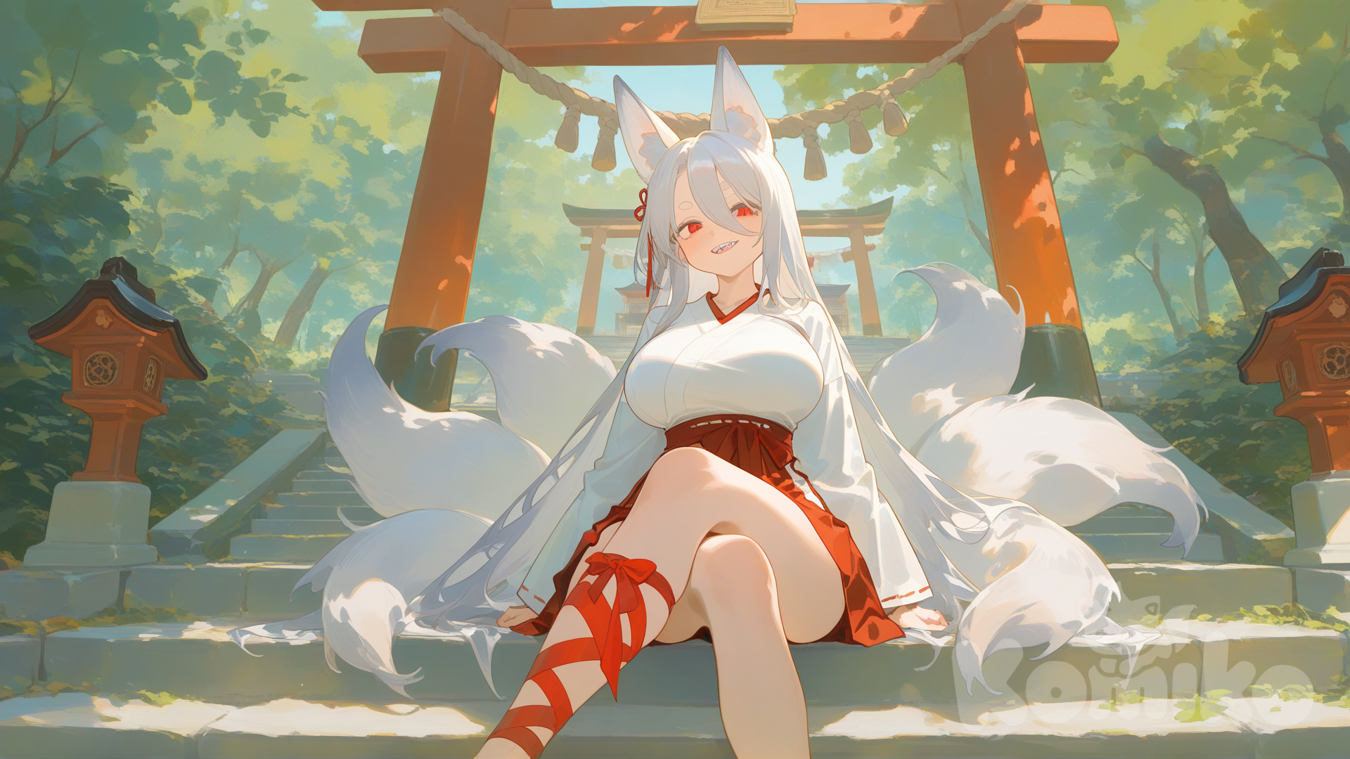 Кицунэ Акварель