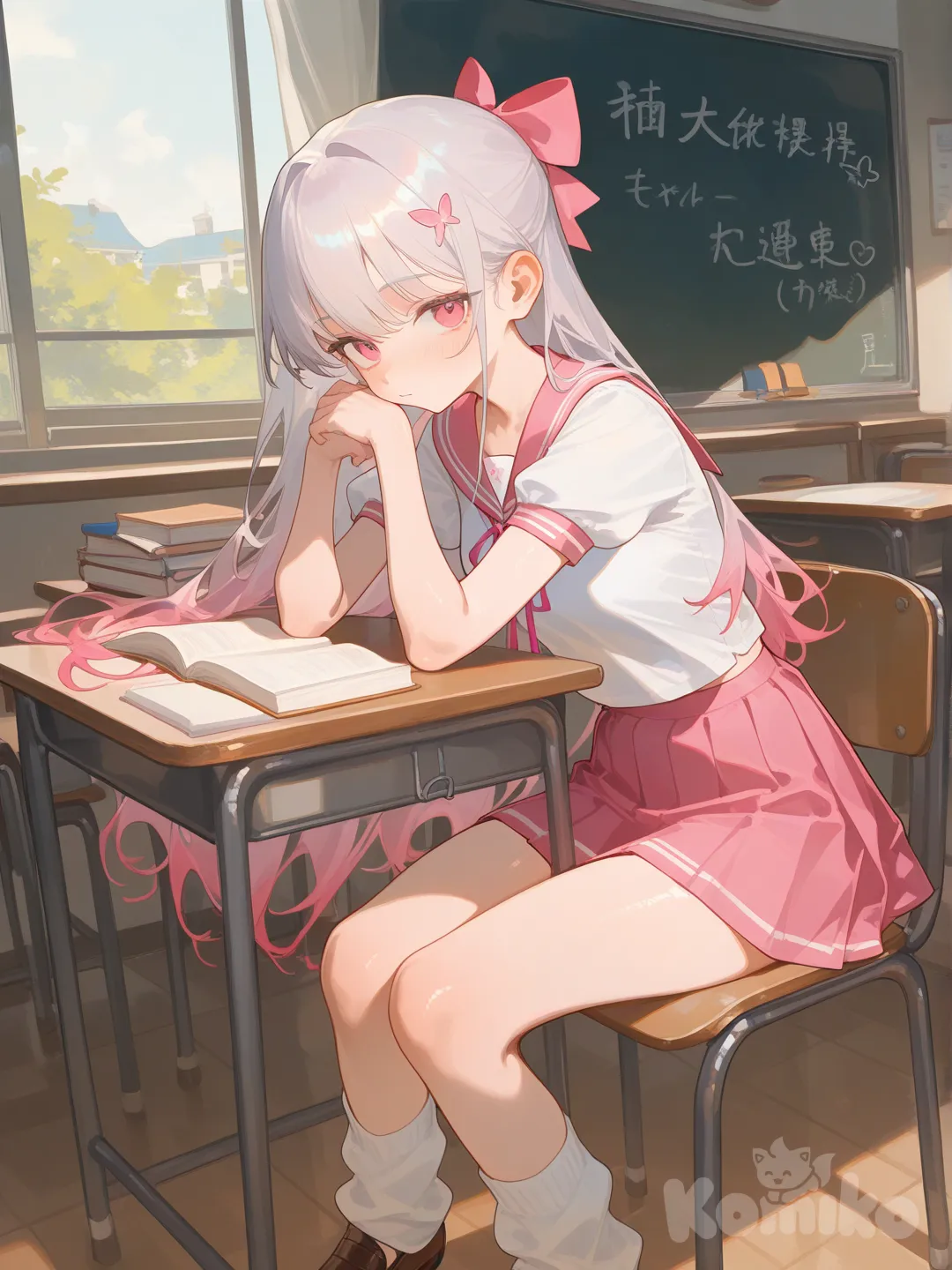[soft-shading-style], @alice-6KbJ, school uniform, classroom