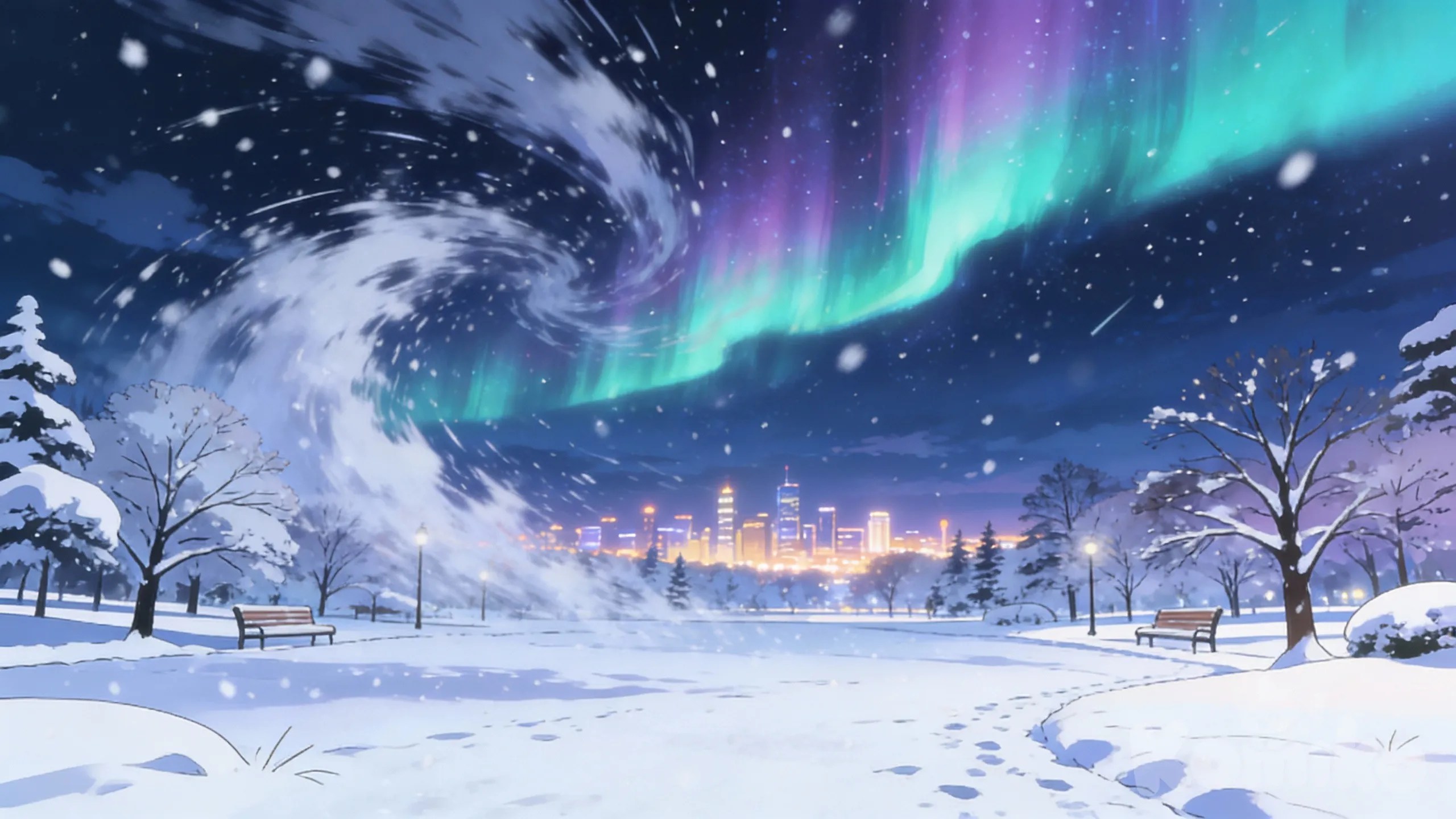 Night time at the park