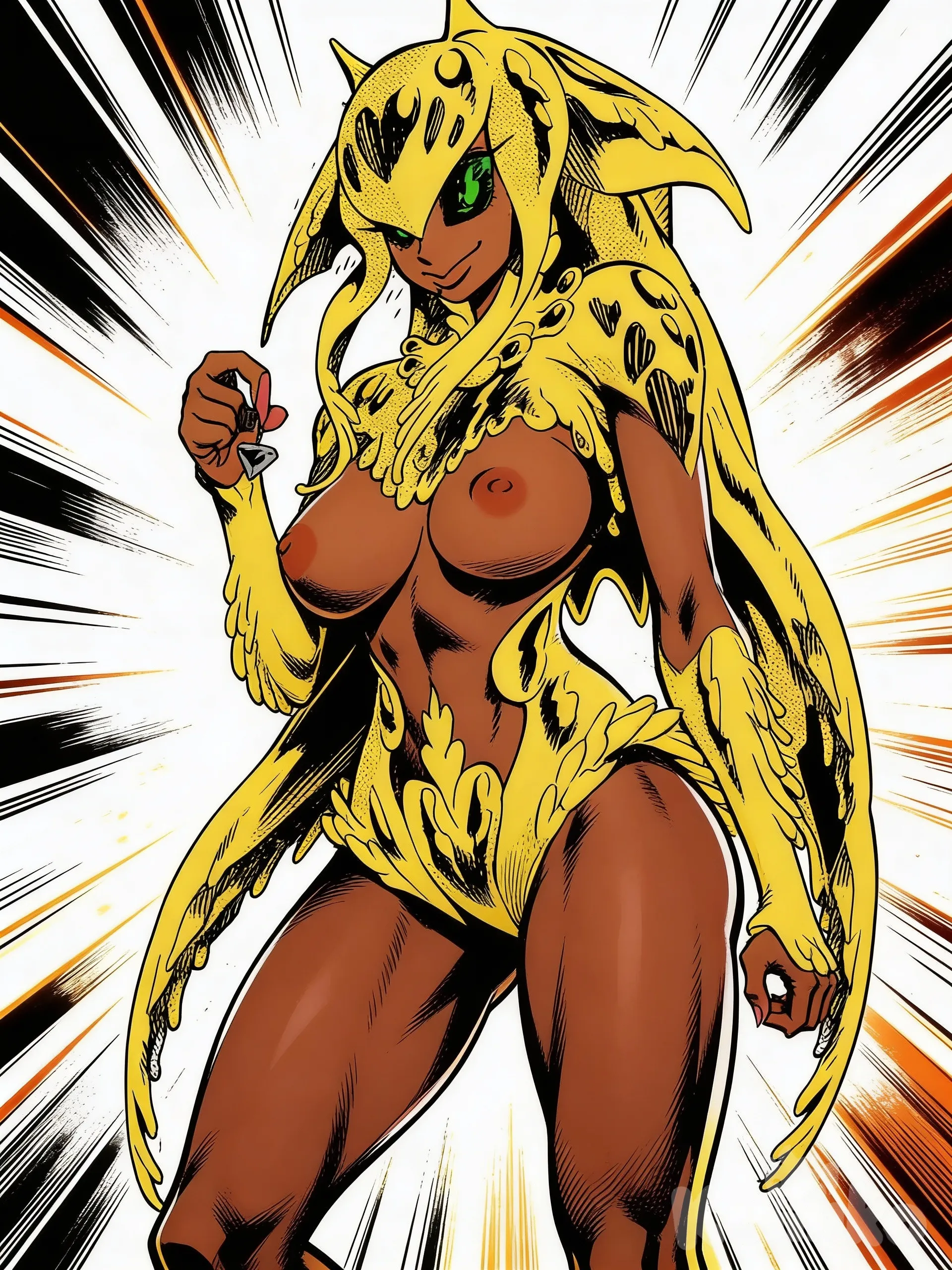 [action-manga-style] sin alterar el diseño de la imagen de referencia , dibuja a madoka , de cuerpo completo , cintura pequeña cuerpo voluptuoso , pechos grandes , caderas anchas muslos torneados siguiendo completamente la imagen igual en la misma pose , con el mismo diceño que la imagen de referencia