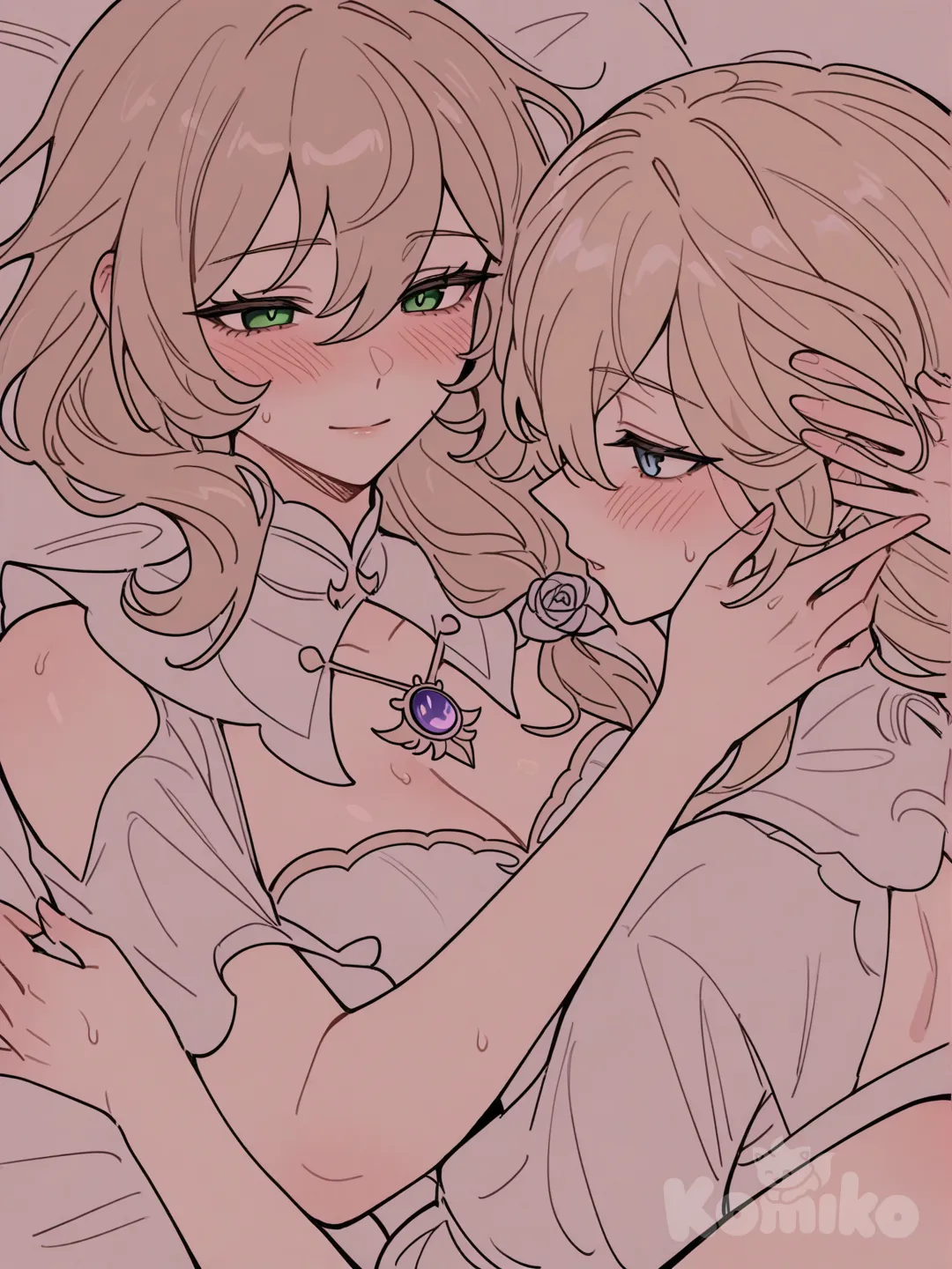 yuri, jean x lisa genshin impact