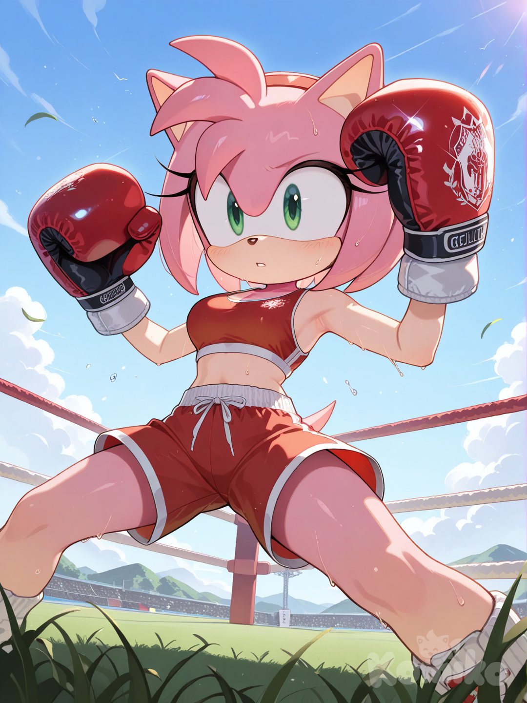Amy rose boxing champ