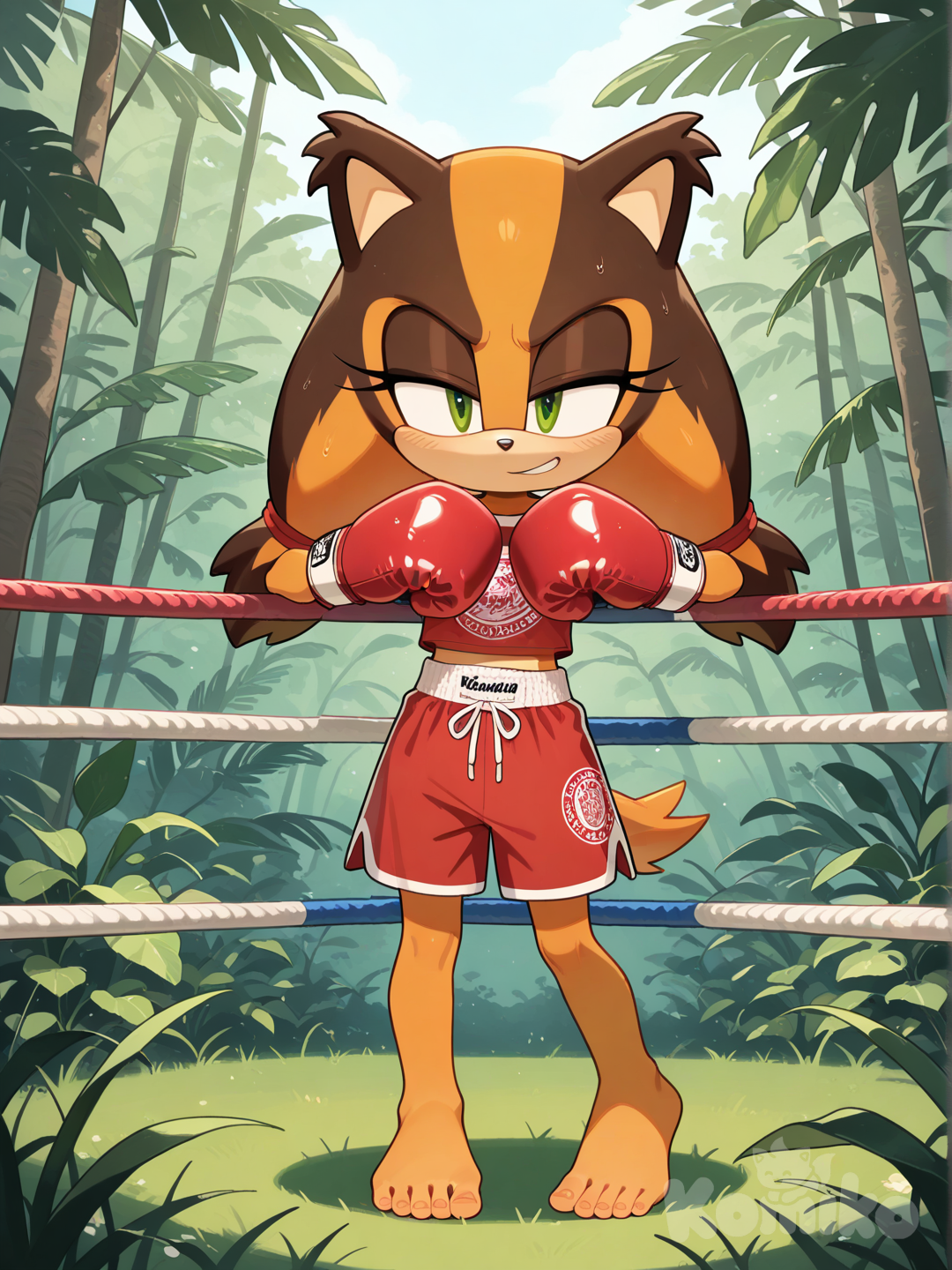 Sticks the badger boxing match