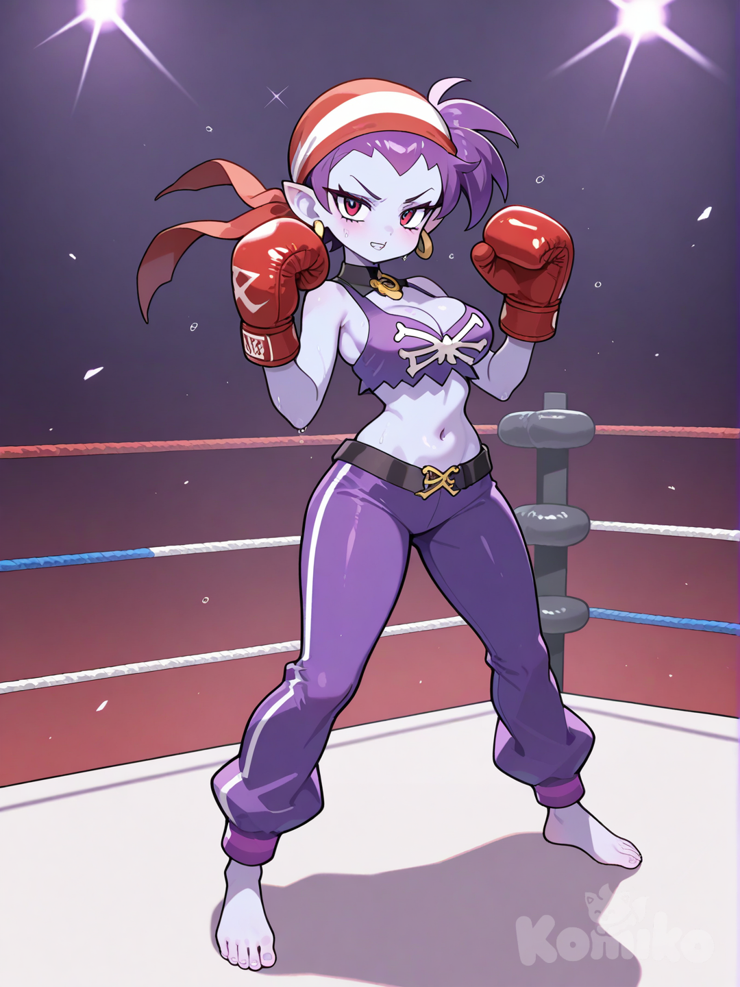 Risky boots boxing champ 