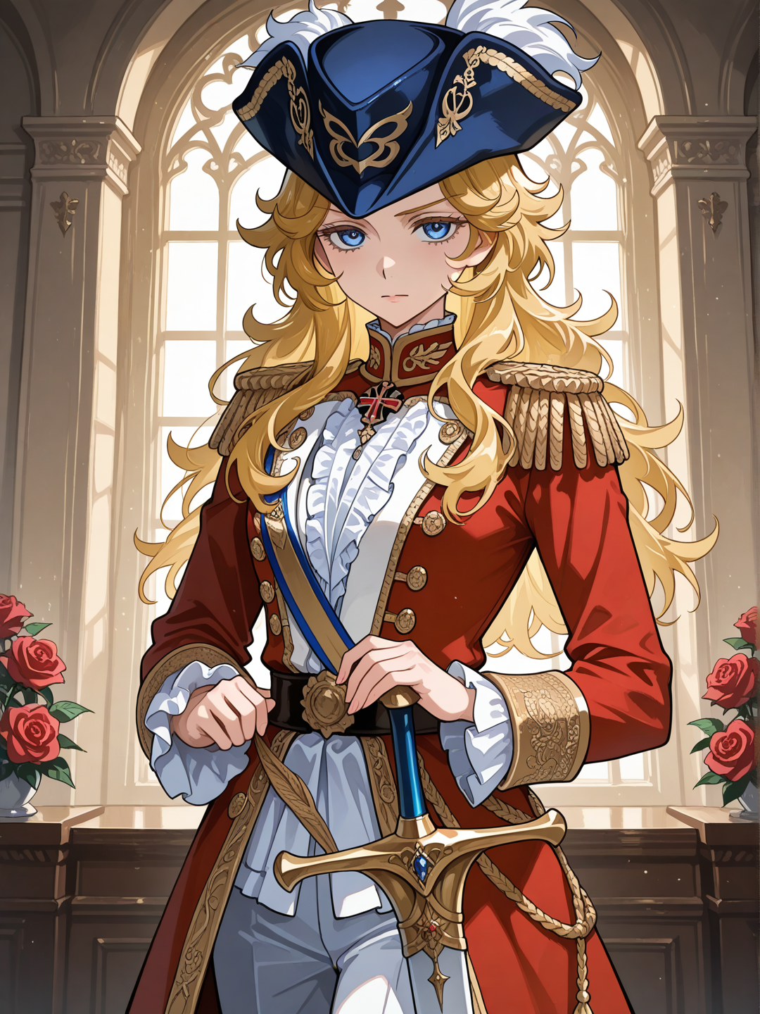 lady oscar avec son épée