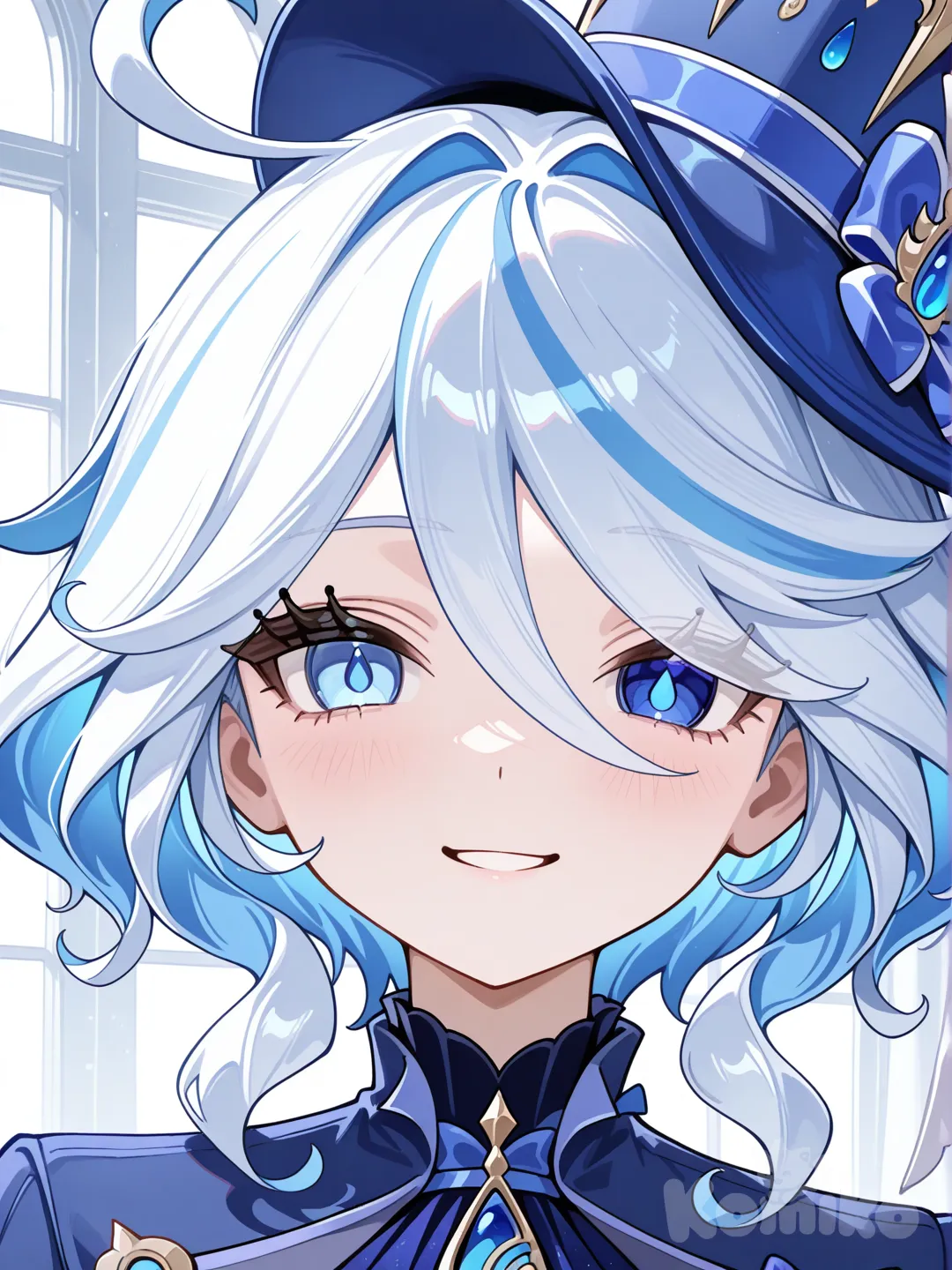 @Furina_(Genshin_Impact), smiling