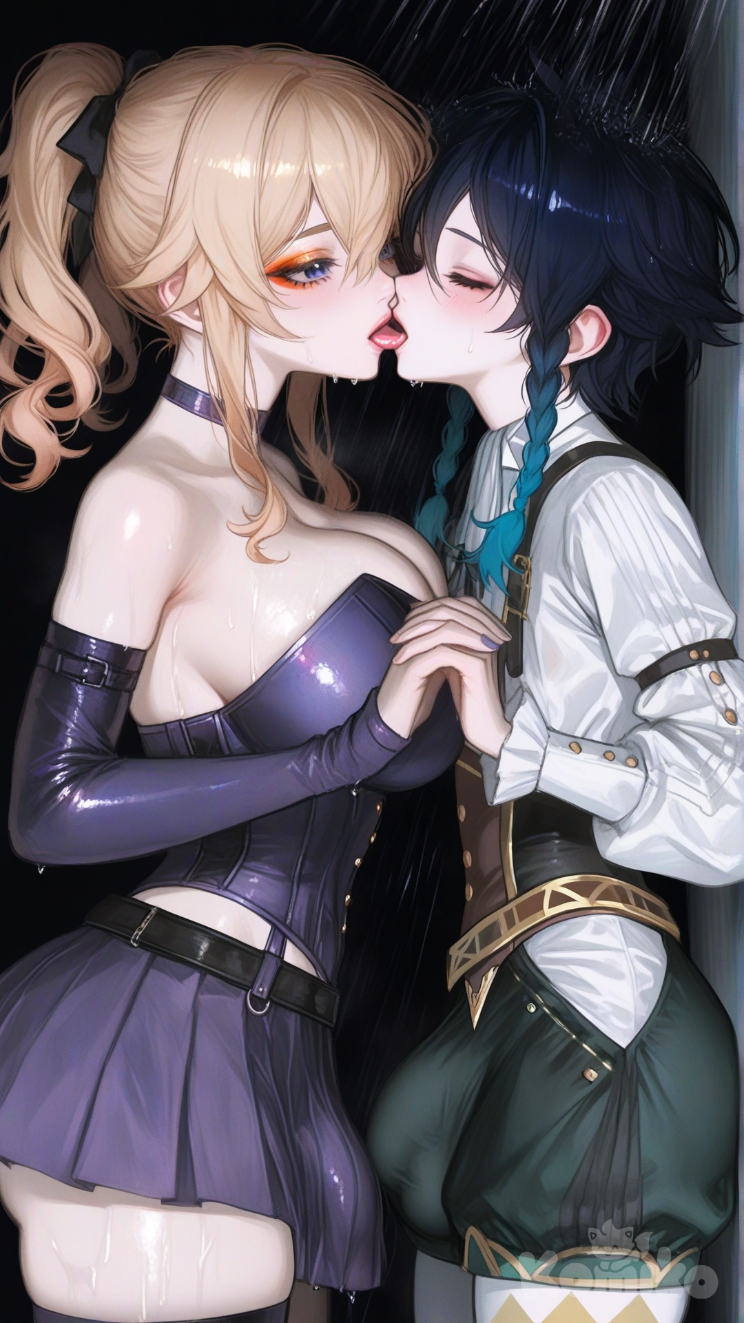 cute blond futa with venti