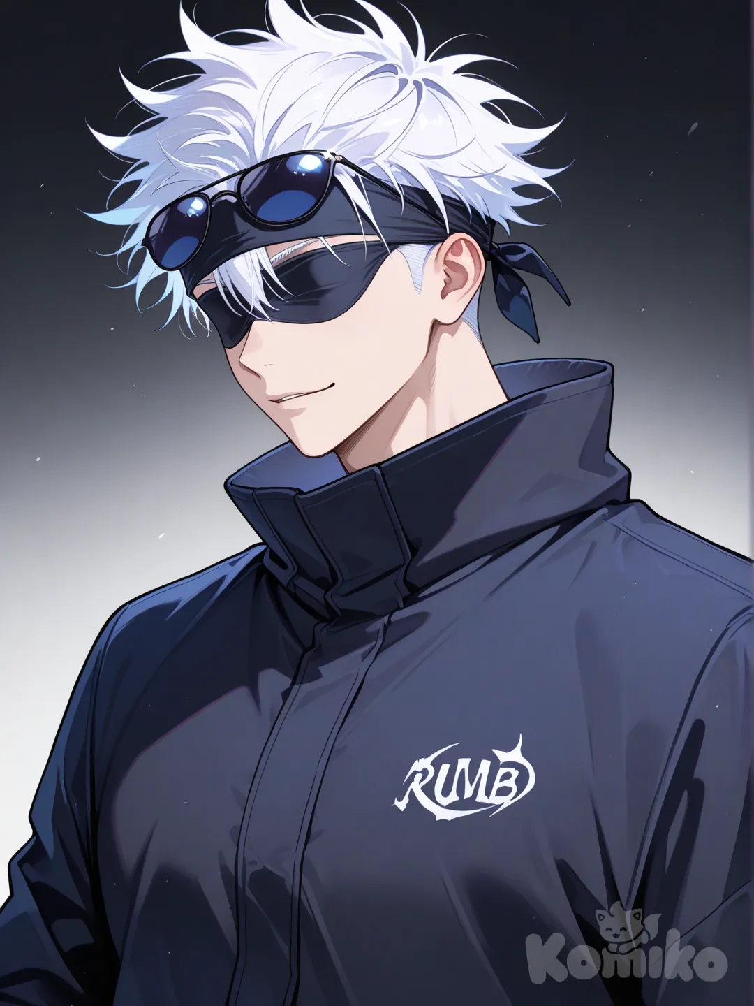 @Gojou_Satoru, stocky, muscular