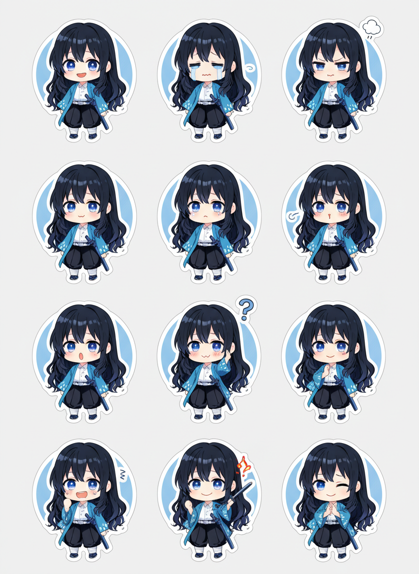 Yui Chibi Sticker
