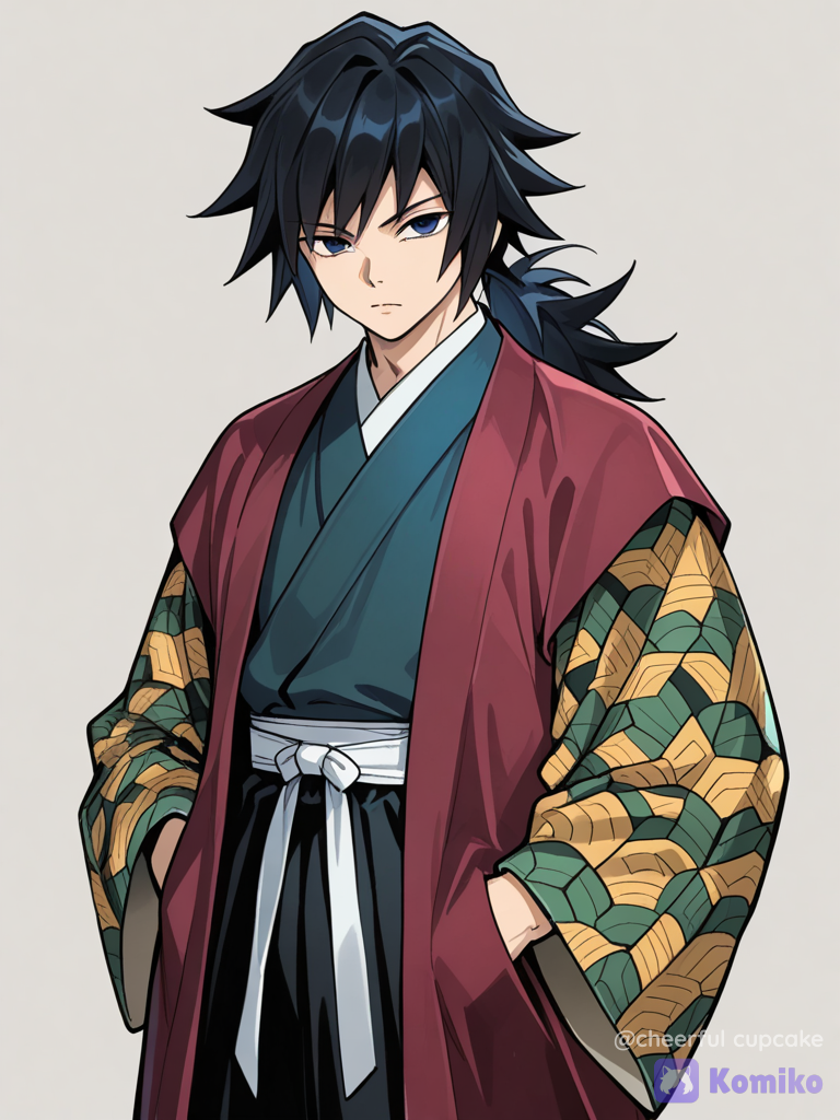 @Tomioka_Giyuu, hands in pockets, hanfu top