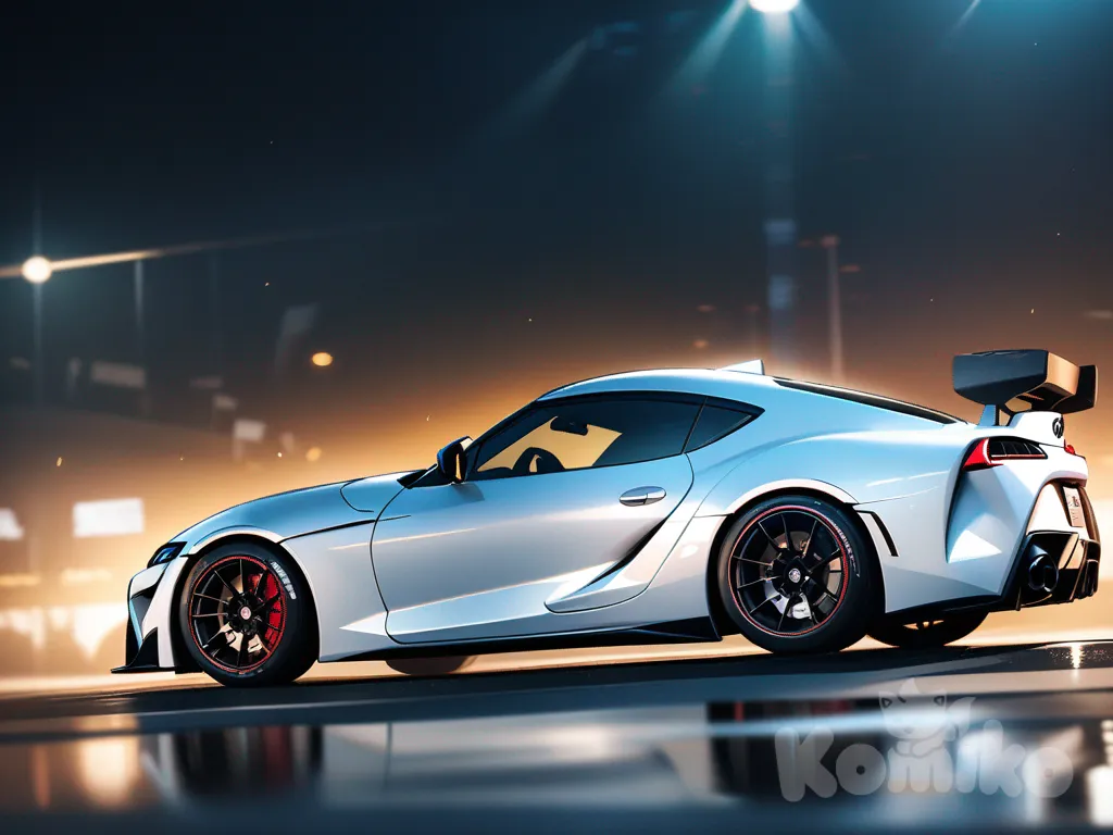 toyota GR Supra, 1car, white color