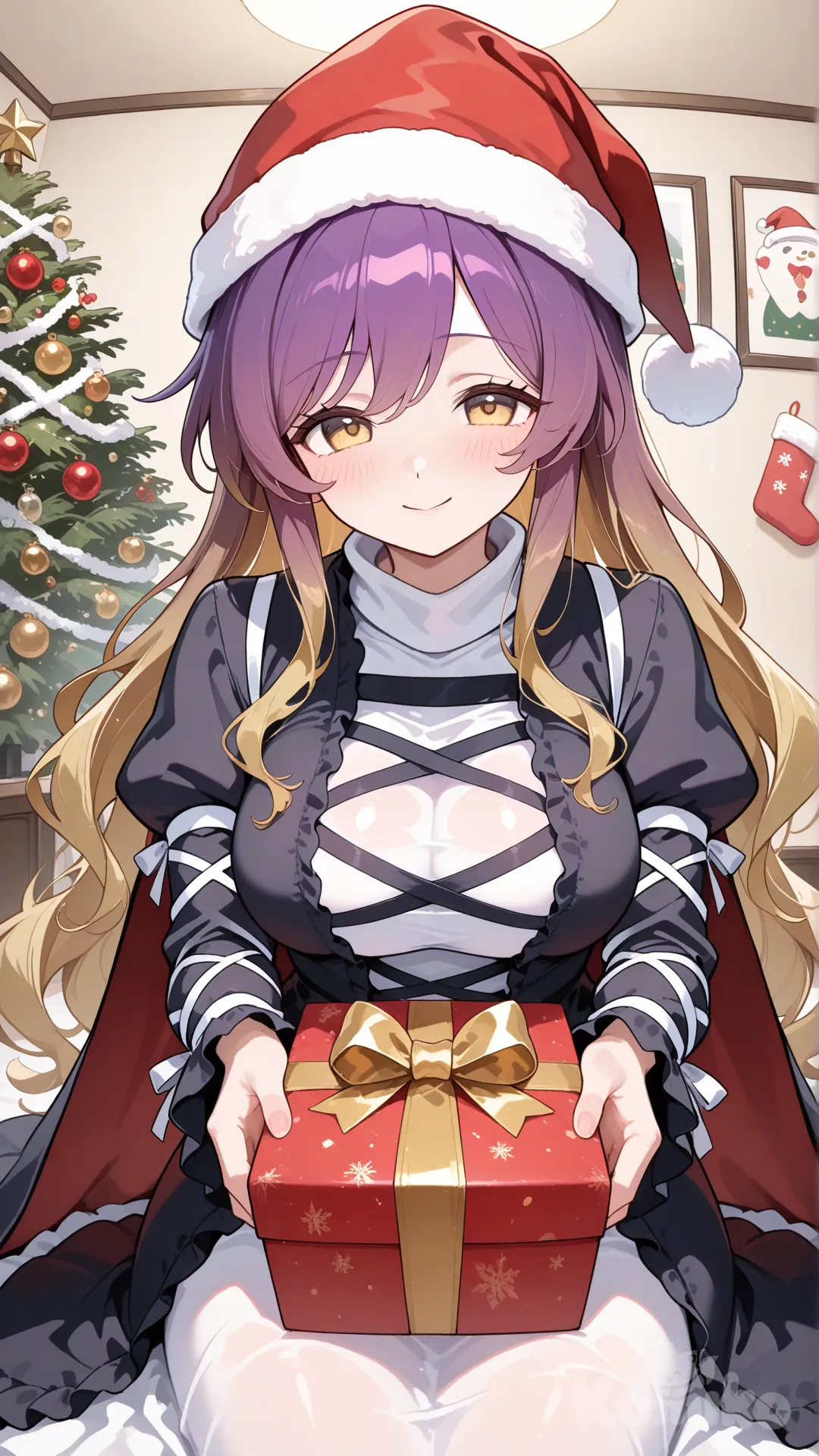 Hijiri Byakuren wishes you a Merry Christmas