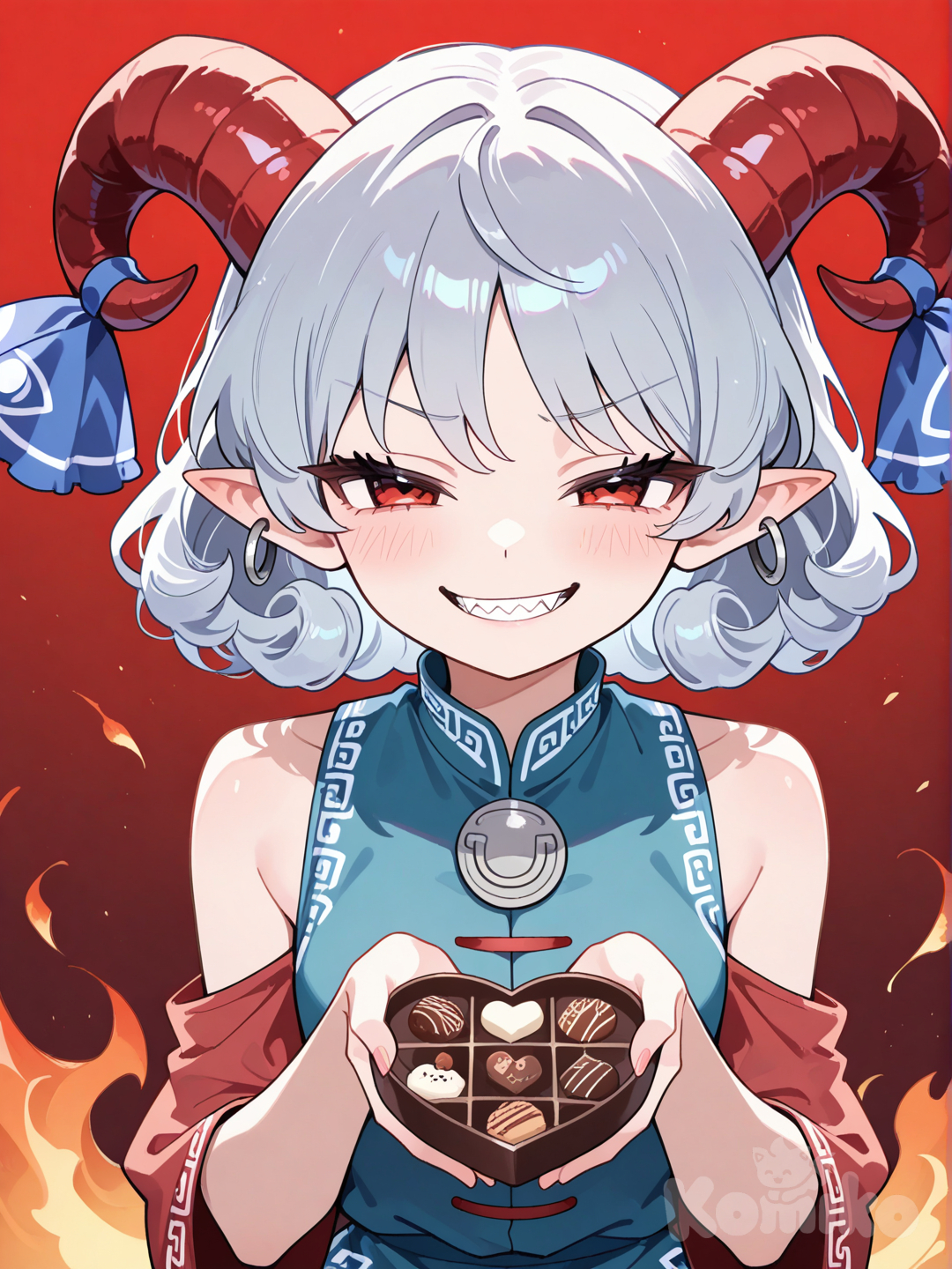 Toutetsu Yuuma wishes you a Happy Valentine's day