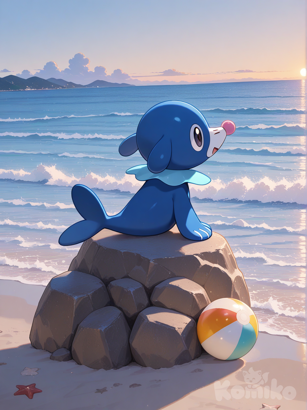 Descanso después del espectáculo Marino