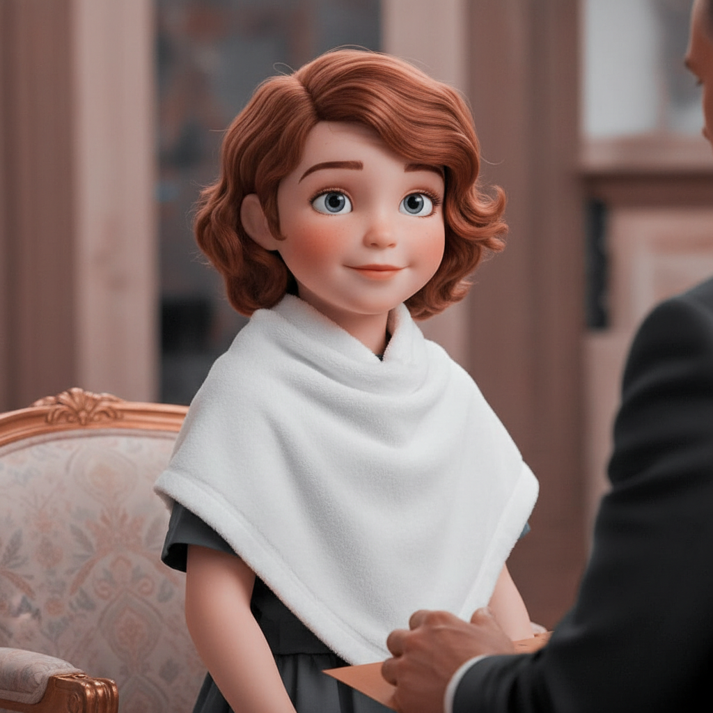 sofia the first au where she goes bald permanently at a salon in a world where woman and girls do it and love it amber did it before her