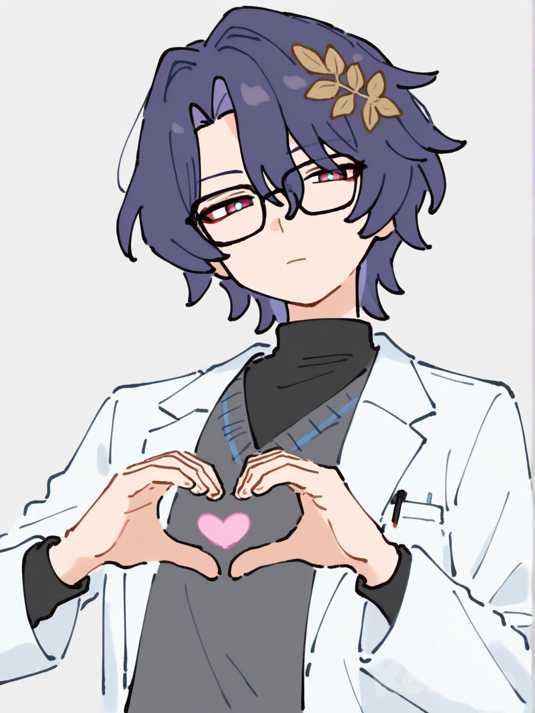 Ratio wearing lab coat