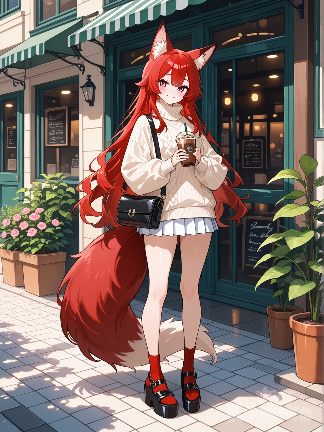 red-haired fox gir