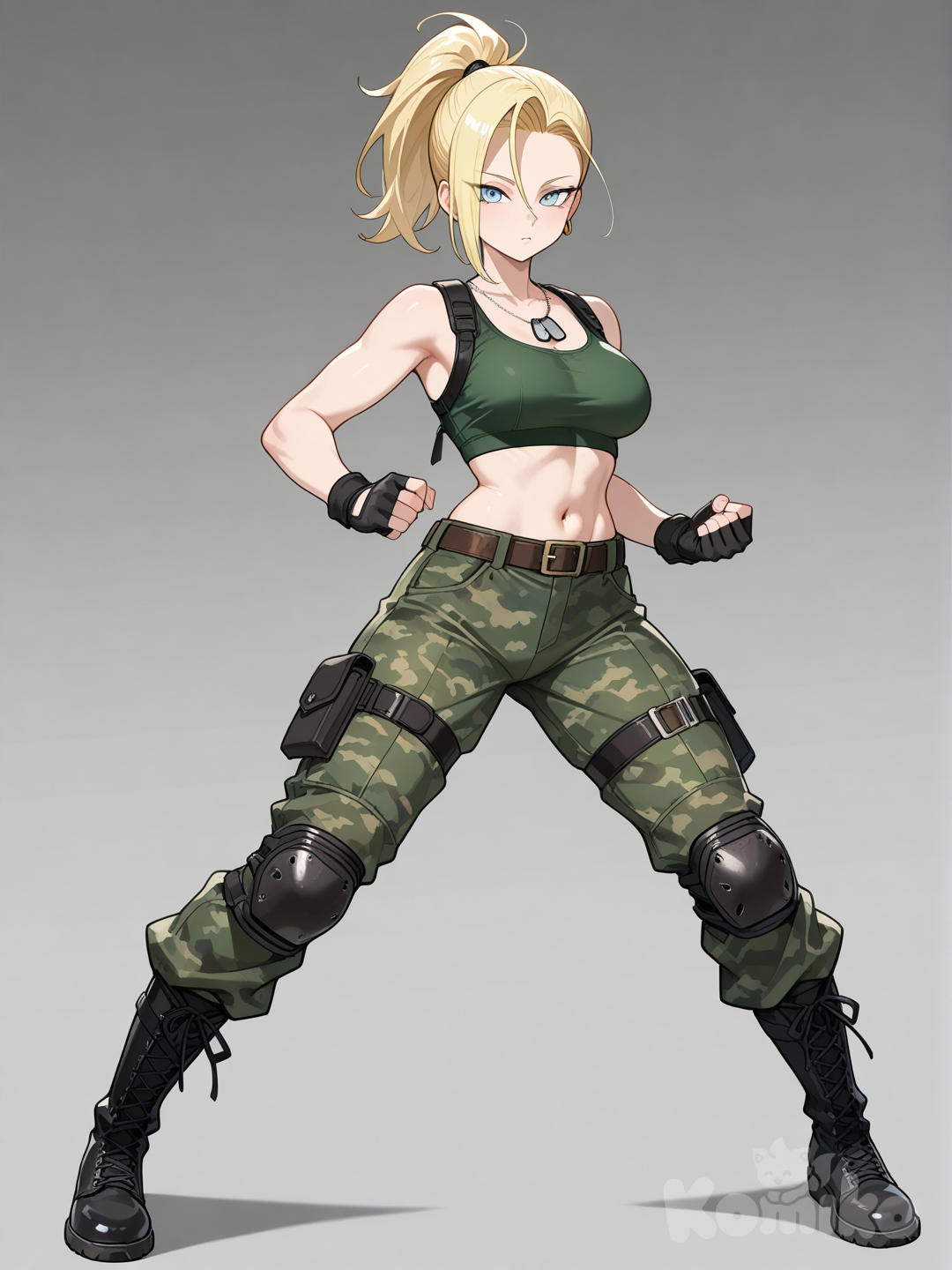 Android #18 as Lt. Sonya Blade