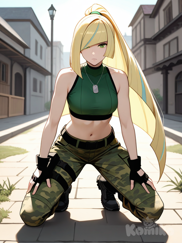Lusamine dressed as Lt. Sonya Blade