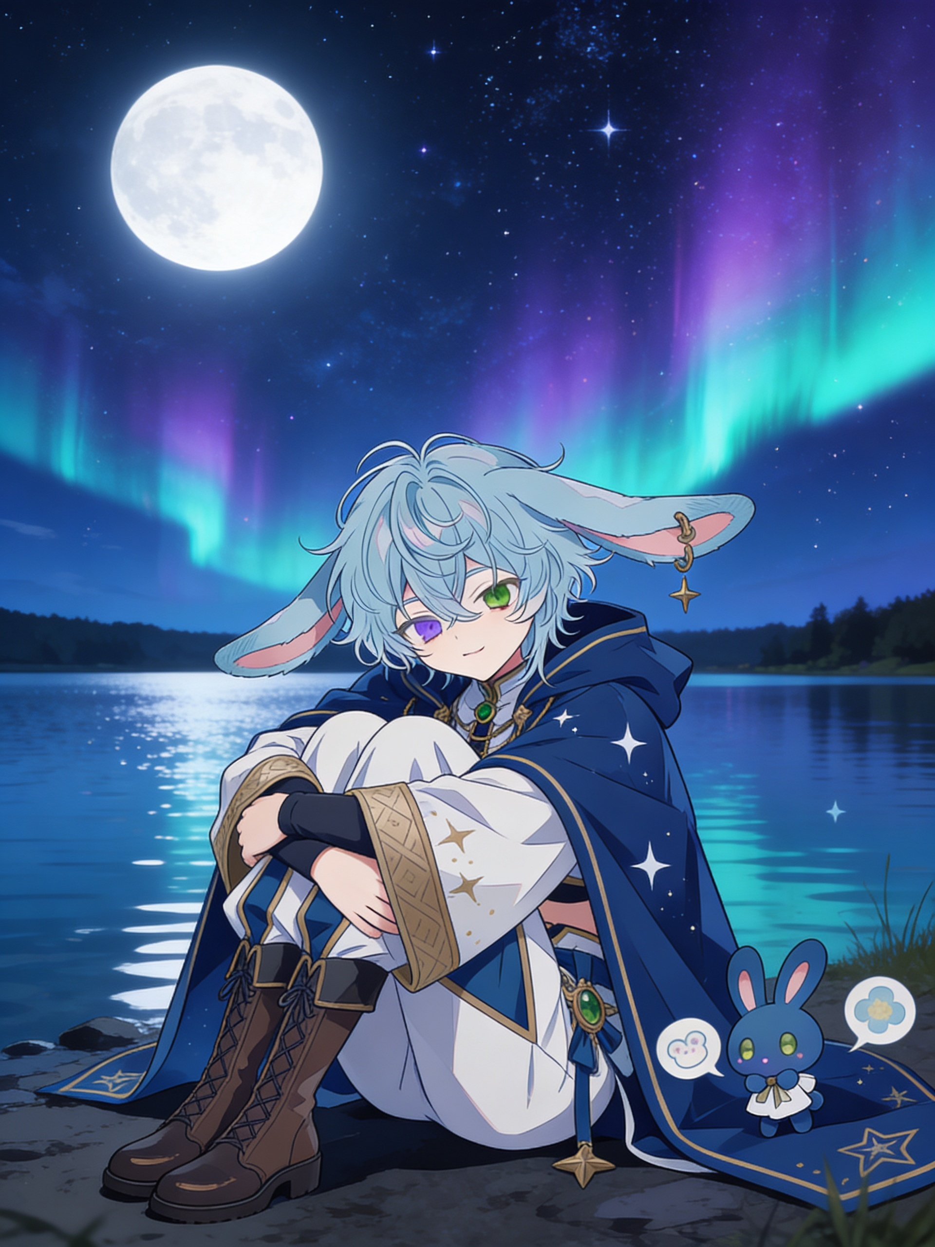 Bunny mage boy is waiting for you