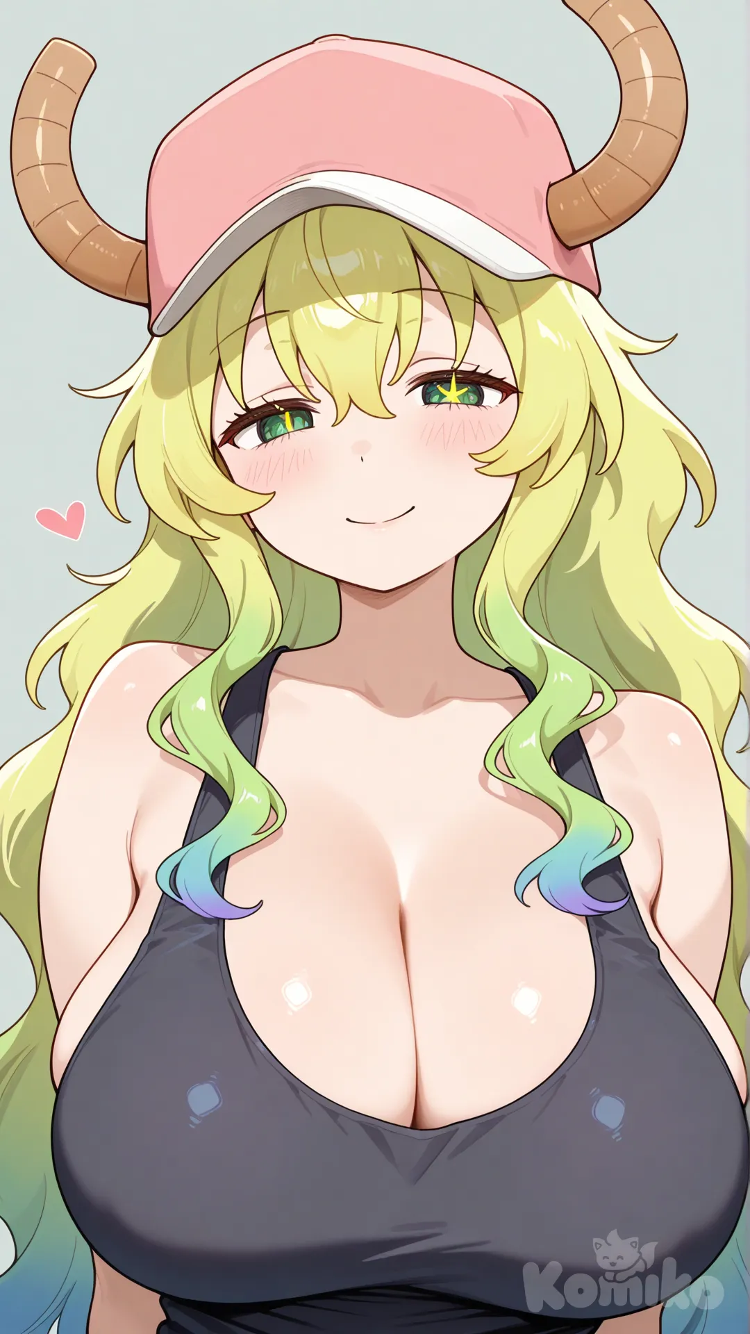 Lucoa_(Maidragon), looking at viewer, upper body