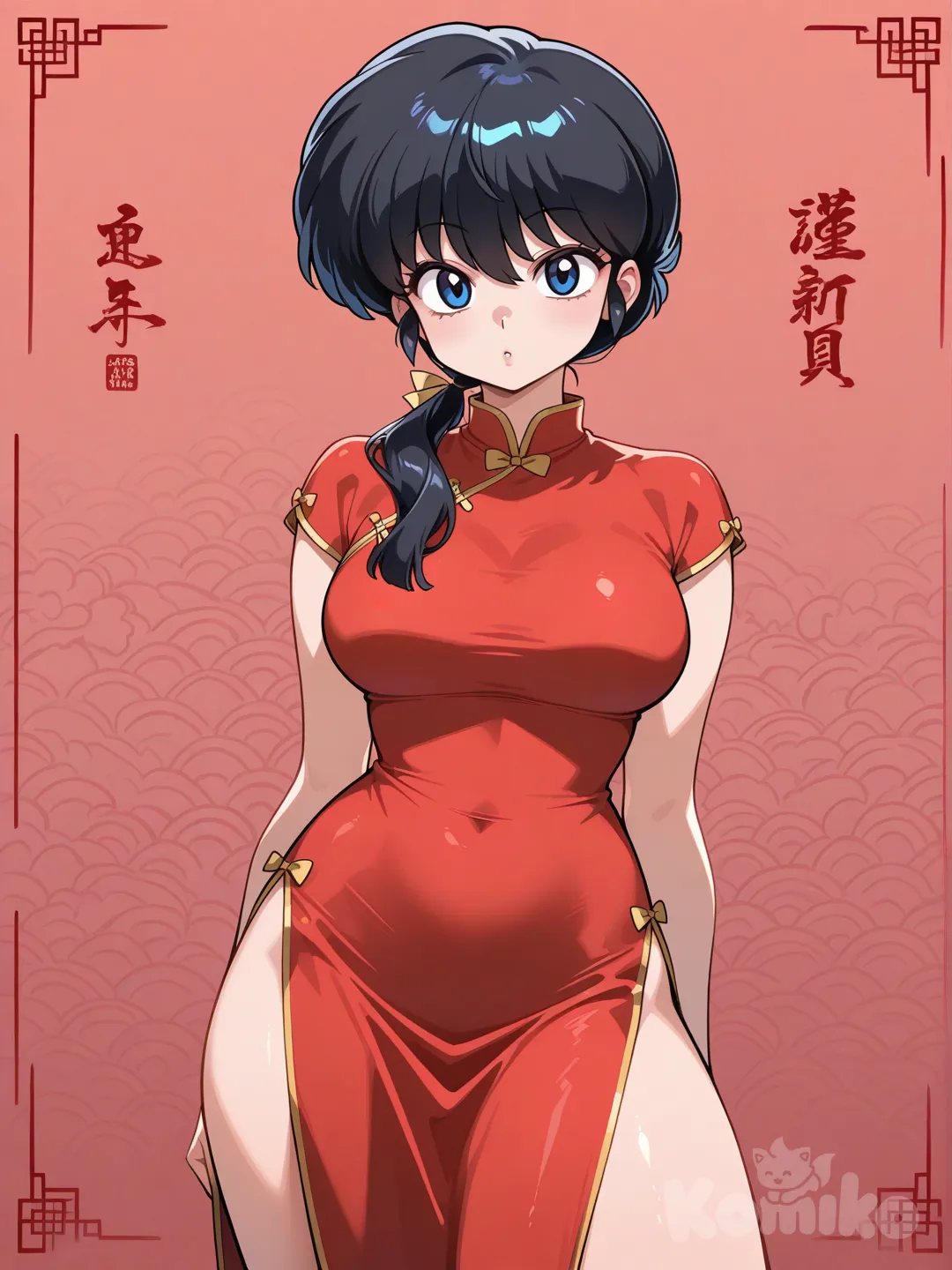 saotome ranma, mature female