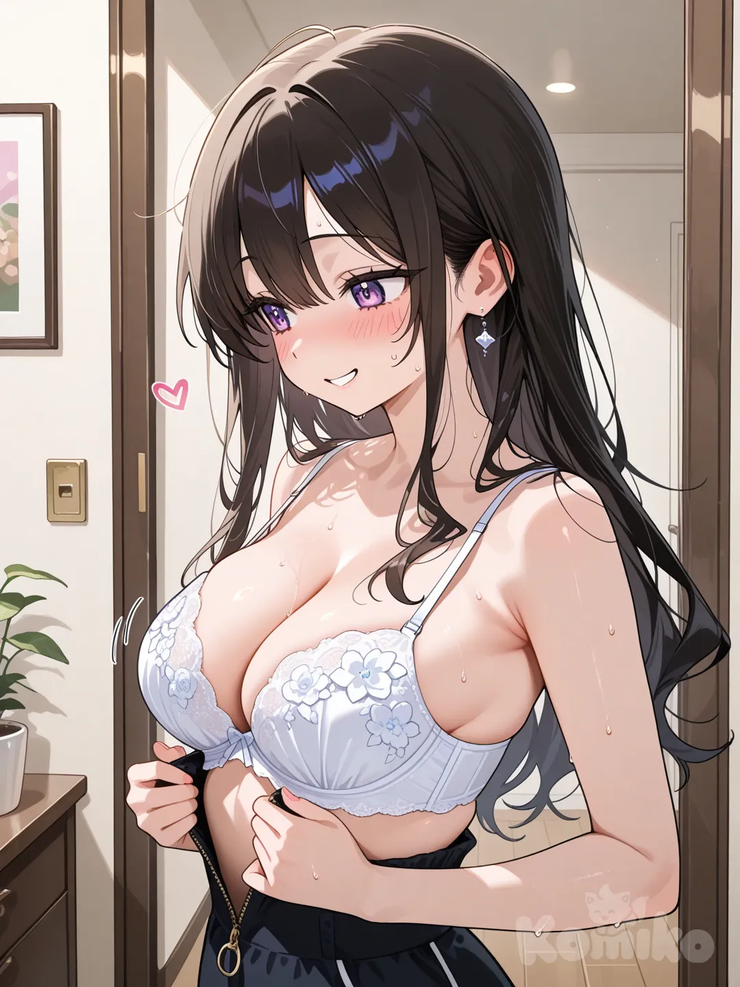 Dediced to try on an old bra just for fun and looks like I have seriously outgrown it… watch till the end to see how I was struggling to unzip it looool 🤭