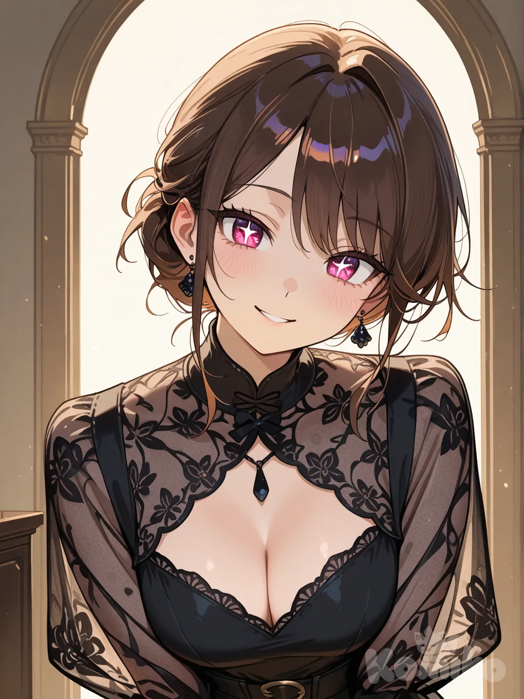 Her charm is not a single note, but a captivating melody. It begins not with any one feature, but with a presence that feels both serene and electric. When she enters a room, she doesn't demand attention; she gently commands it through an effortless grace in her movement—a smooth turn of her head, the elegant line of her posture. Her eyes are the windows to this compelling spirit. They are expressive and intelligent, holding a spark of curiosity and a hint of playful knowing. When she listens, she truly sees you, making you feel like the most fascinating person in the world. Her smile is not just a curve of her lips; it starts as a warm light in those eyes before blossoming fully, genuine and often touched with a subtle, mysterious humor. There's a quiet confidence about her, an inner comfort that radiates outward. It's in the way she wears her clothes—not as armor, but as a natural extension of herself, whether in a simple silk blouse or a casual sundress. Her style is timeless, favoring quality and fit over fleeting trends. But what truly captivates is her mind. She is engaging, with a wit that is sharp yet never cruel, and a passion for ideas that makes conversation with her a delightful journey. She might lean in to make a point, her voice a warm, modulated tone that draws you closer. There's a depth to her—a blend of strength and kindness, ambition and compassion. Her allure is a powerful synthesis: the grace of her form, the intelligence in her gaze, the warmth of her smile, and the substance of her character. It’s an invitation to discover more, a promise that her inner world is as captivating as her exterior. She is, in a word, unforgettable.