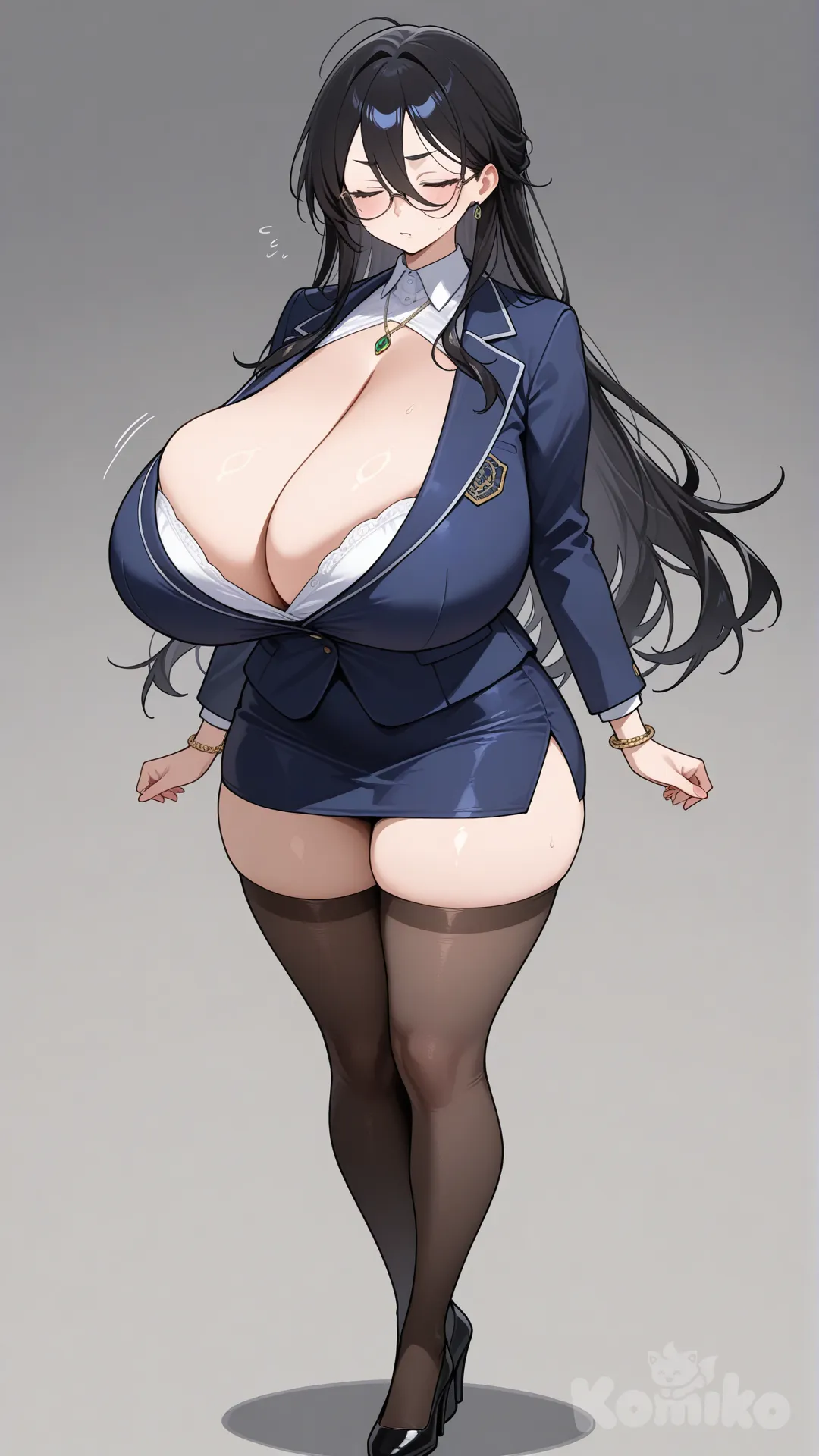 Marebel(メアベル)Meabel (メアベル) ,above-eyebrow bangs,Short bangs,Long black hair with micro bangs,Character SettingsSquinting eyes, eyes closed , full bodies visible, sagging breasts Extremely large breasts, Super-large breasts (M-cup)eyes not open.bangs. , full bodies visible, sagging breasts Extremely large breasts, Marebel (メアベル) Super-large breasts (I-cup)., breasts. , woman, full body,large breasts (M-cup),Marebel(メアベル) Meabel (メアベル) , above-eyebrow bangs,Short bangs,Long black hair with micro bangs,Character Settings( from The Exiled Heavy Knight Knows How to Game the System.Squinting eyes, eyes closed , full bodies visible, sagging breasts Extremely large breasts, Super-large breasts (M-cup)eyes not open.Marebel(メアベル)He wears glasses,Clothes: Erotic, erotic, exposed chest, secretary, secretary, glasses,Super short length, bracelet